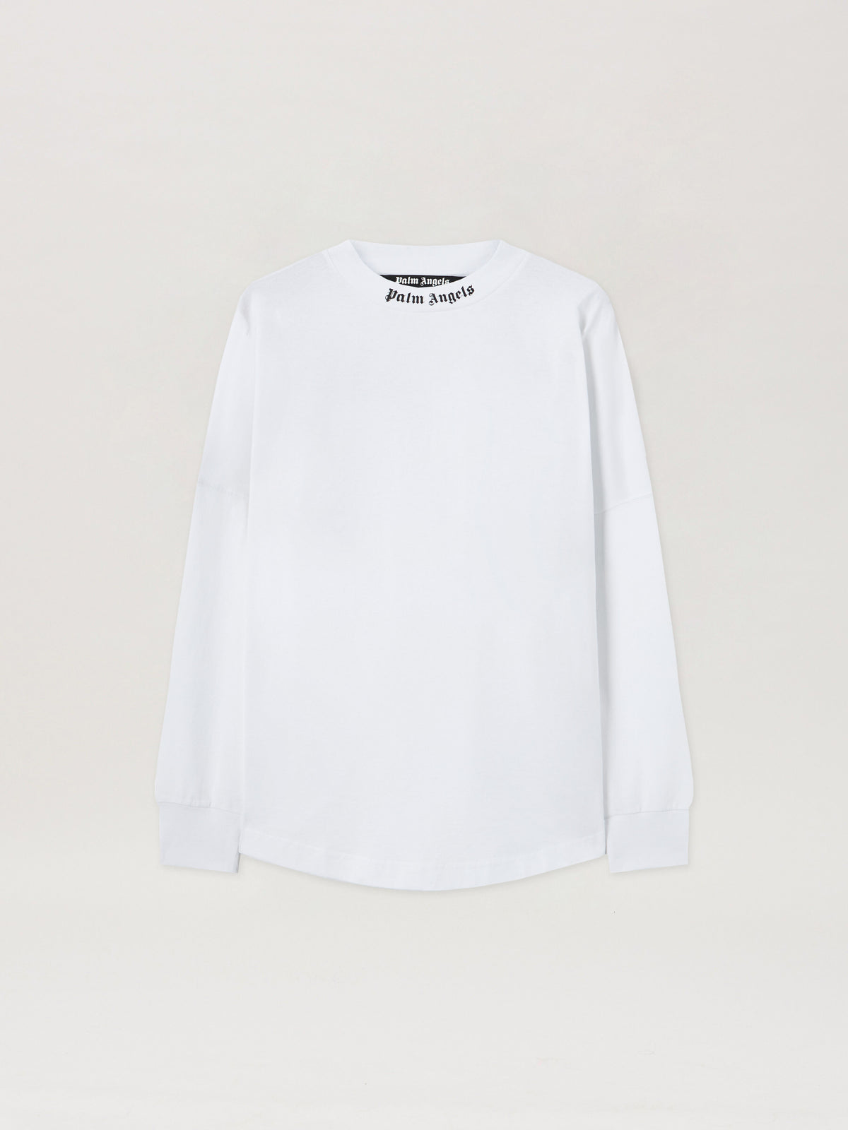 PALM ANGELS Classic Logo Over Tee L/S WHITE BLACK PMAB001C99JER004