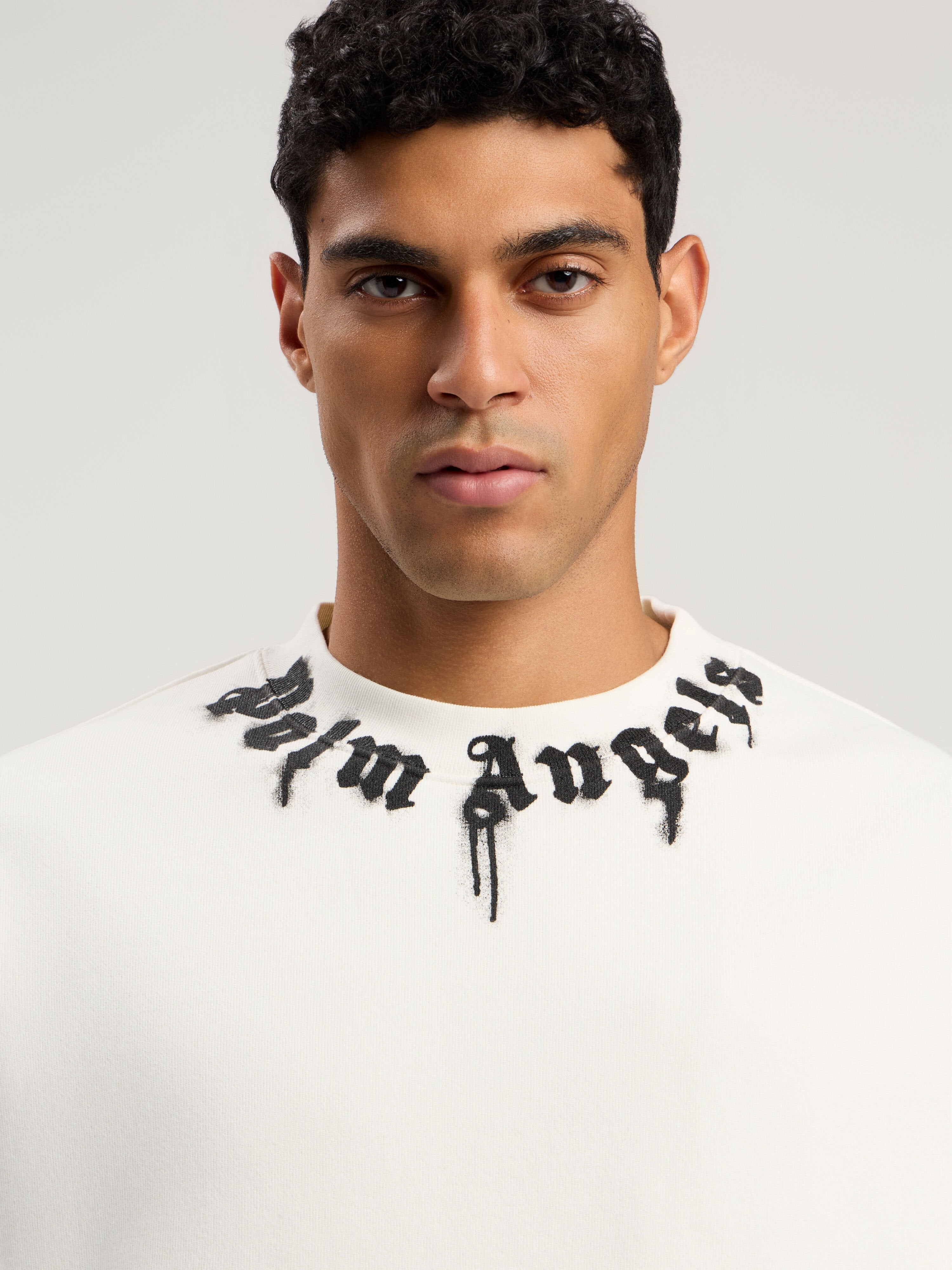 PALM ANGELS  OFF WHITE - BLACK PMBA08HF25FLE003