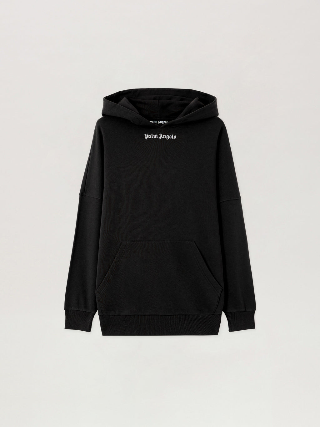 PALM ANGELS Classic Logo Over Hoodie BLACK OFF WHITE PMBB036S26FLE001