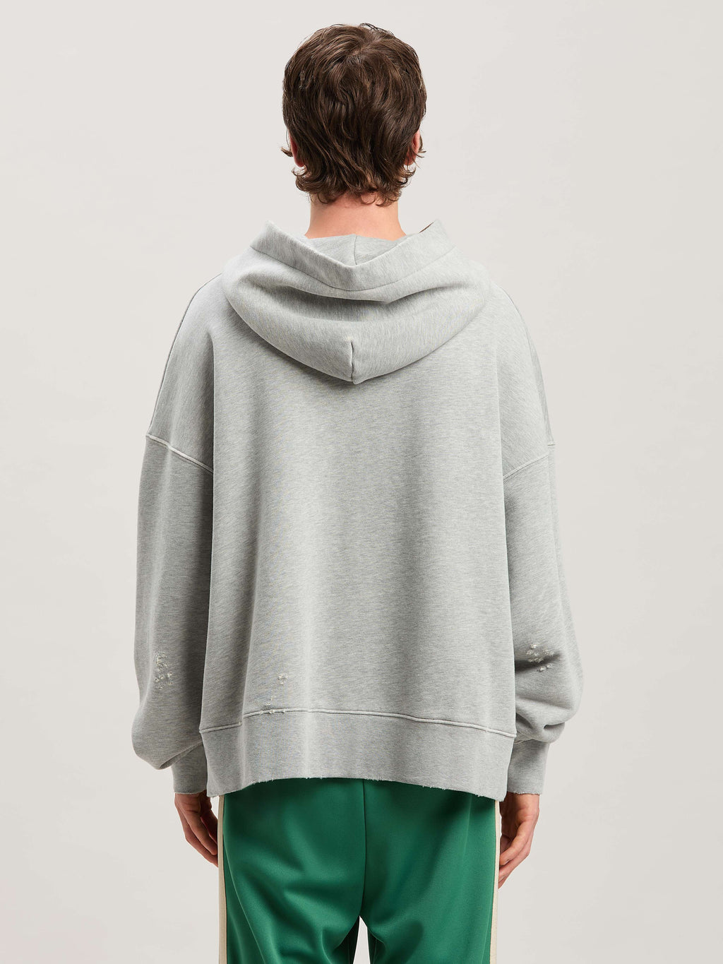 PALM ANGELS  CROSSROADS BEARS HOODY GREY MELANGE - MU GREY MELANGE - MULTICOLOR PMBB172S25FLE002
