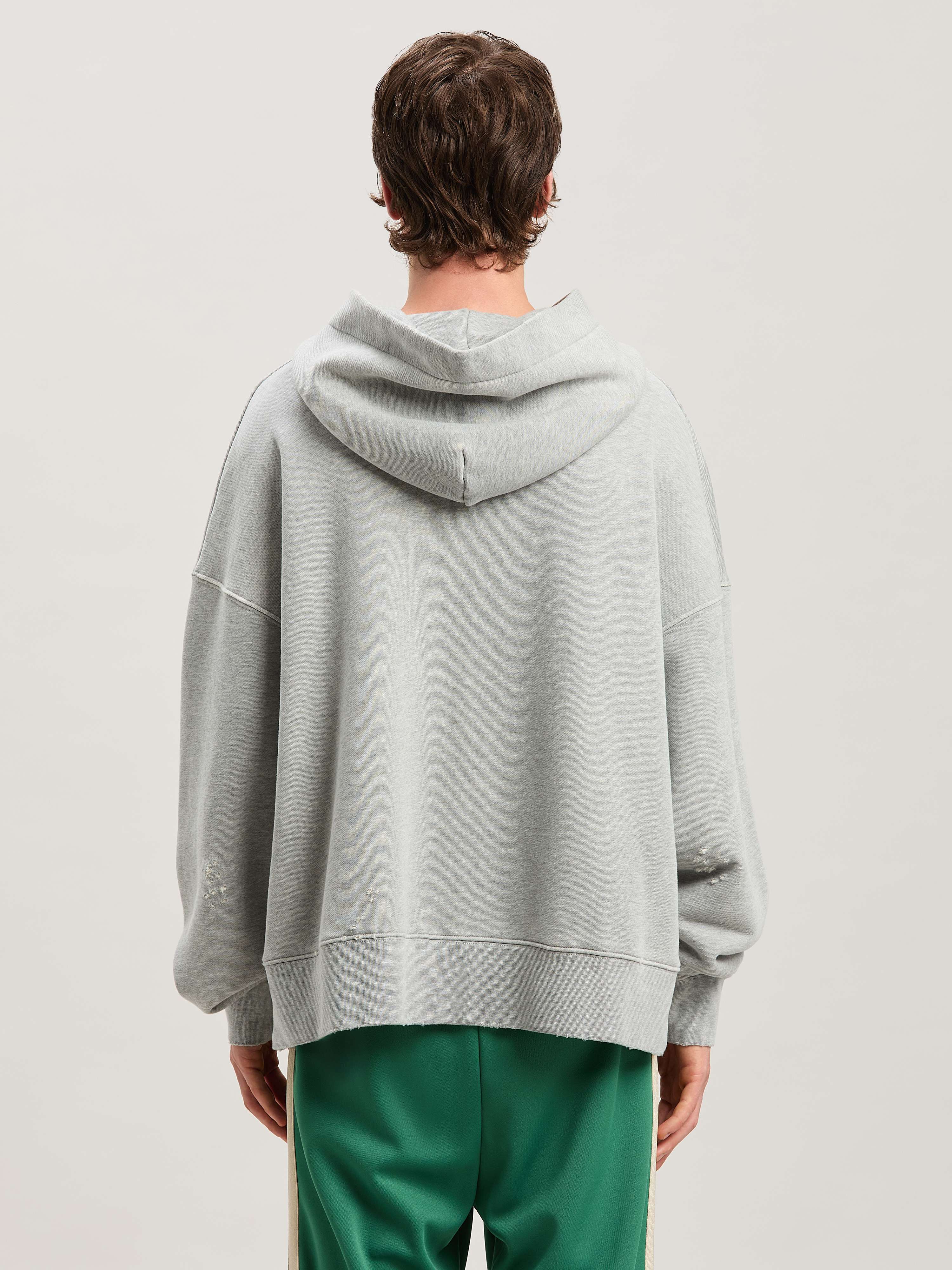 PALM ANGELS  CROSSROADS BEARS HOODY GREY MELANGE - MU GREY MELANGE - MULTICOLOR PMBB172S25FLE002