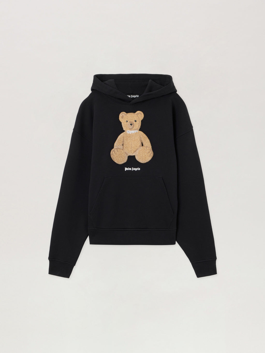 PALM ANGELS Bear Hoodie BLACK BROWN PMBB17DS26FLE00C