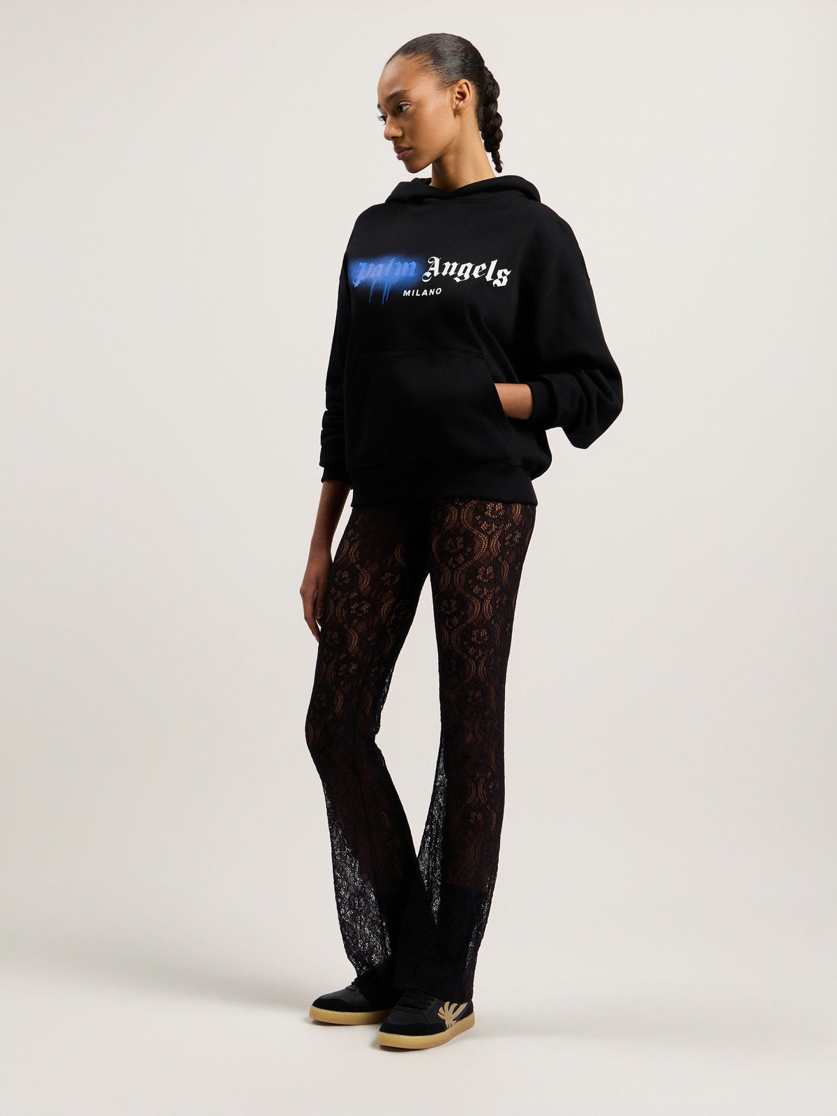 PALM ANGELS  Black/Blue PMBB17DT26FLE004