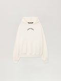 PALM ANGELS Back Curved Logo Loose Hoodie OFF WHITE - BLACK PMBB17EF25FLE004