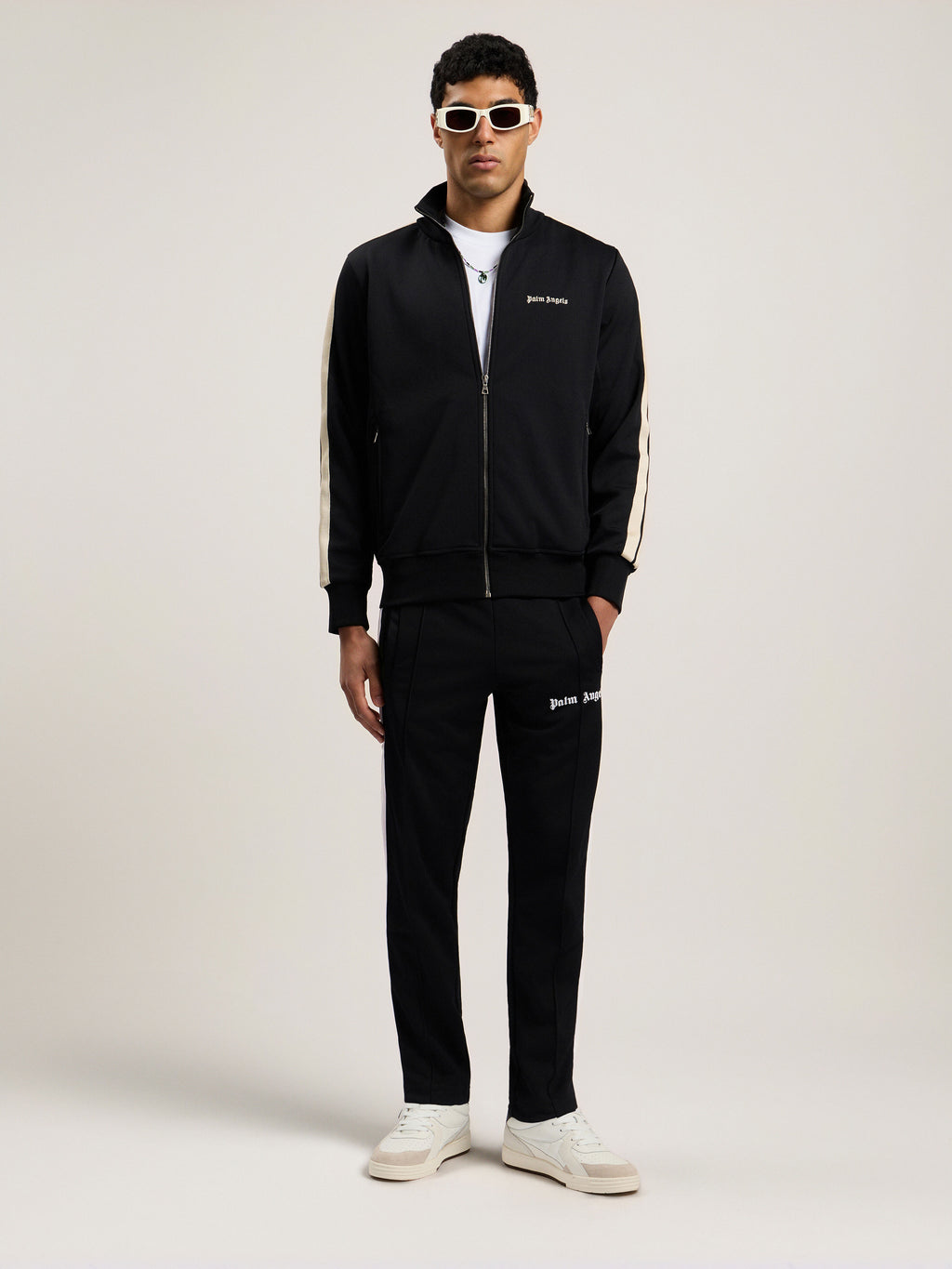 PALM ANGELS  BLACK OFF WHITE PMBD058C99FAB001