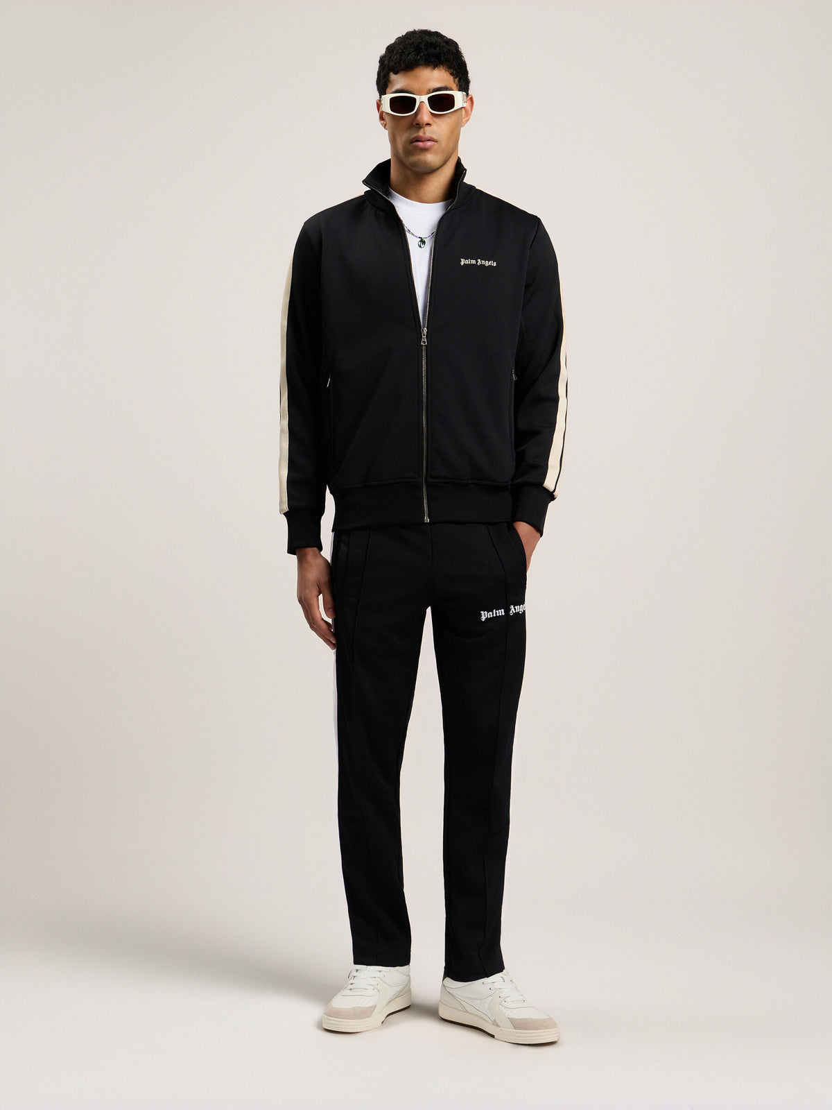 PALM ANGELS  BLACK OFF WHITE PMBD058C99FAB001