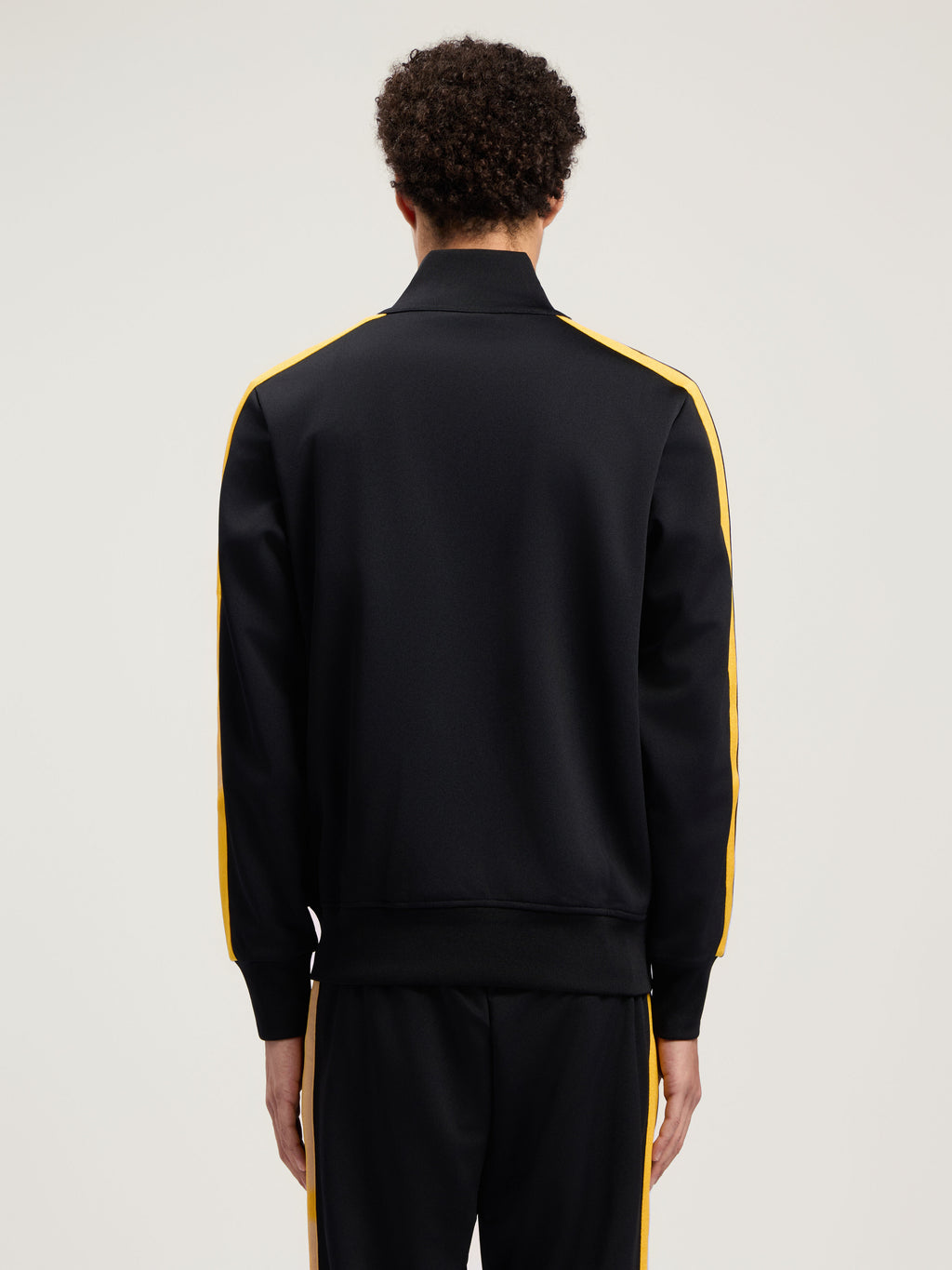 PALM ANGELS Classic Logo Track Jacket BLACK - YELLOW PMBD058F25FAB001