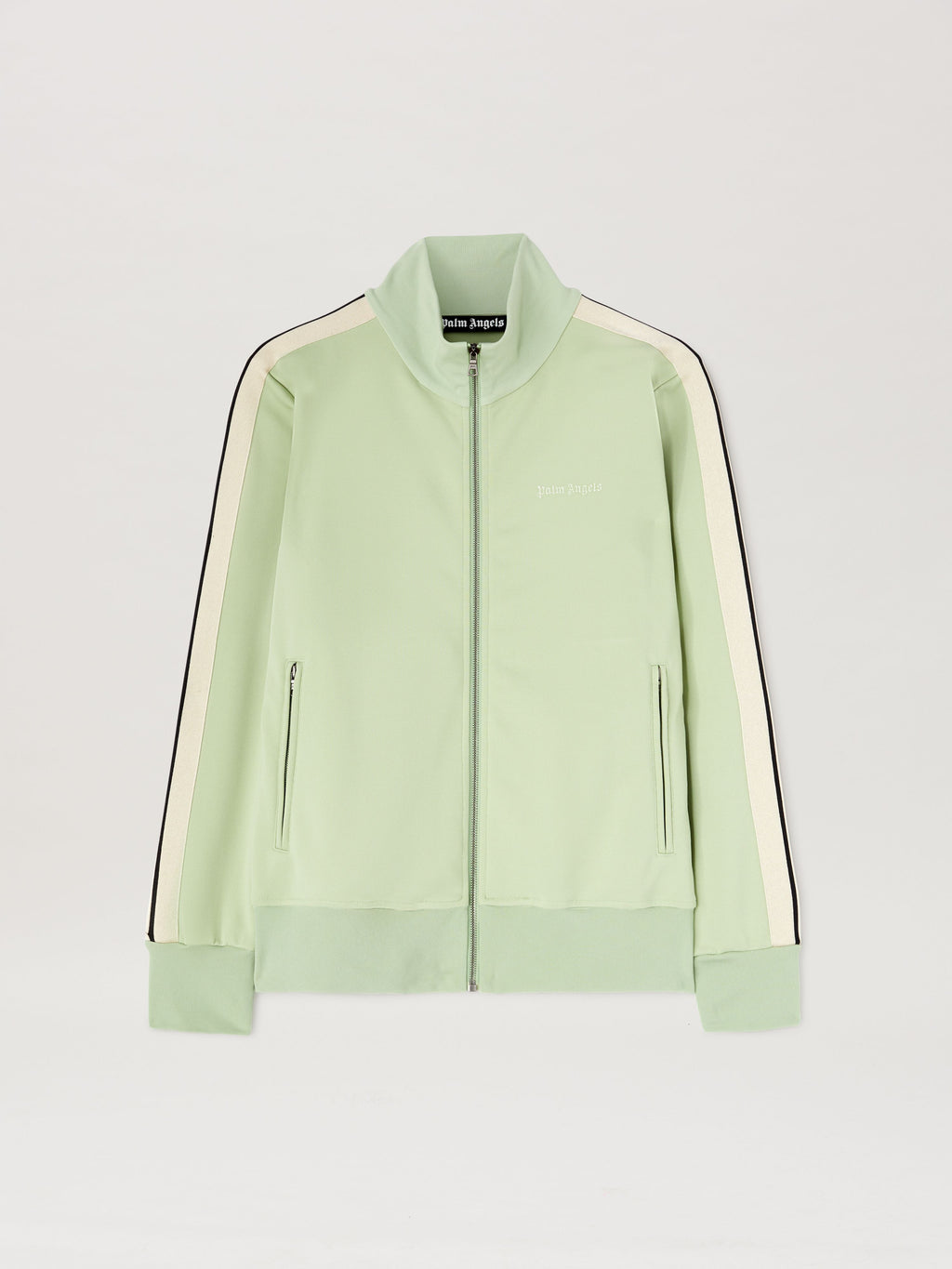 PALM ANGELS  CLASSIC LOGO TRACK JACKET SAGE - OFF WHI SAGE - OFF WHITE PMBD058S25FAB001