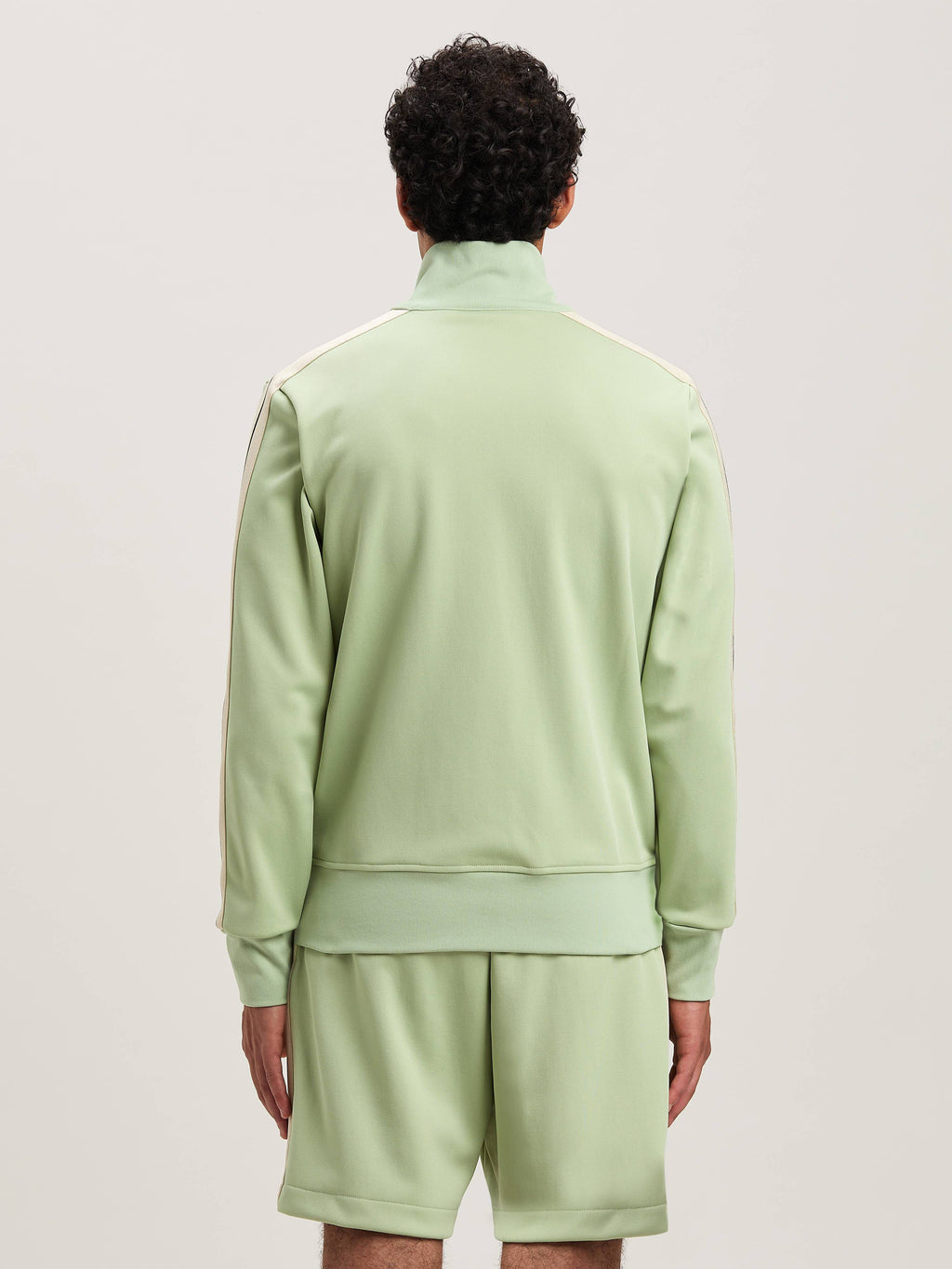 PALM ANGELS  CLASSIC LOGO TRACK JACKET SAGE - OFF WHI SAGE - OFF WHITE PMBD058S25FAB001