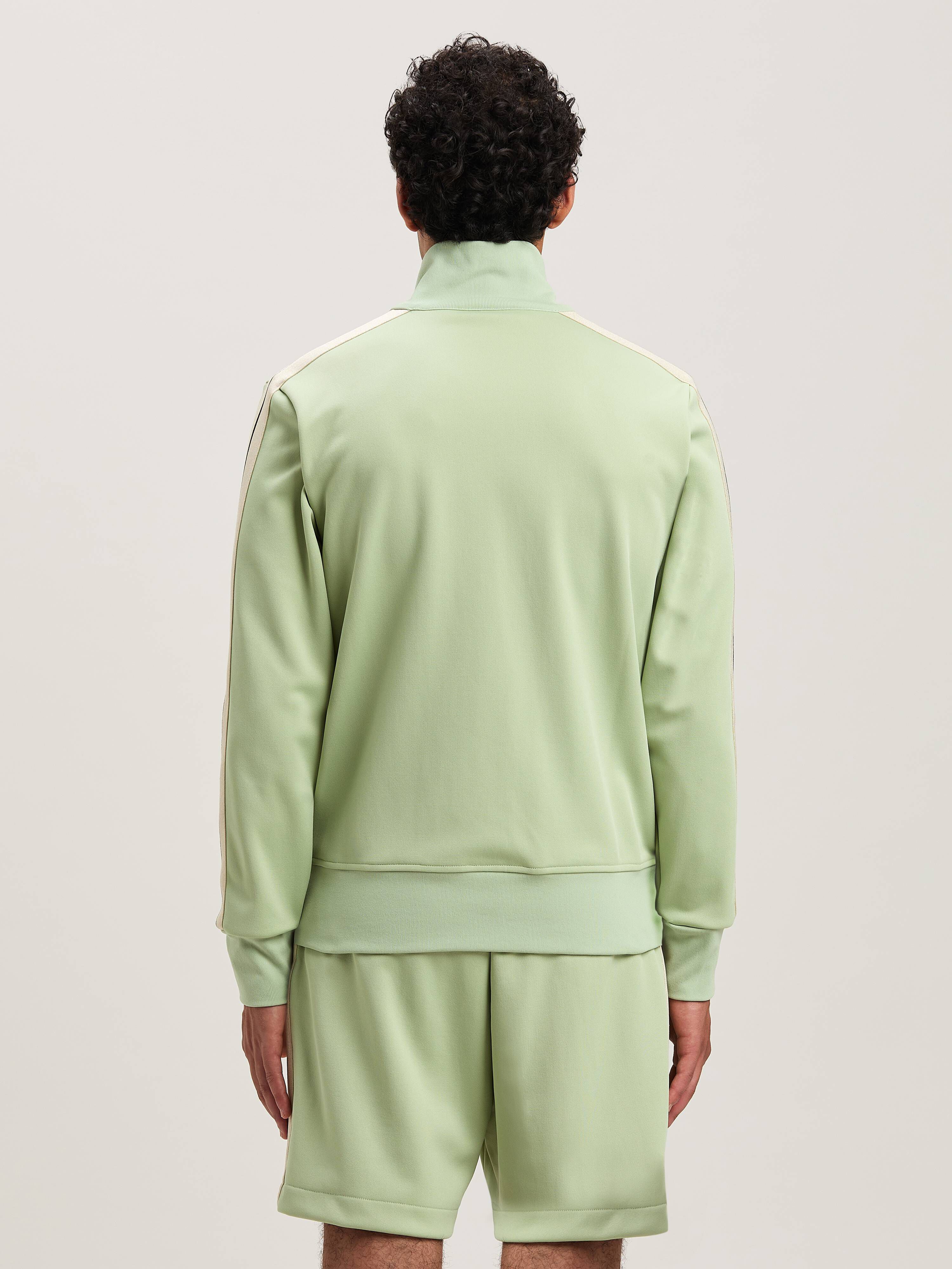 PALM ANGELS  CLASSIC LOGO TRACK JACKET SAGE - OFF WHI SAGE - OFF WHITE PMBD058S25FAB001