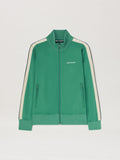 PALM ANGELS  CLASSIC LOGO TRACK JACKET FOREST GREEN - FOREST GREEN - OFF WHITE PMBD058S25FAB001