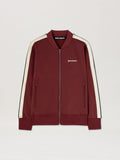 PALM ANGELS  CLASSIC LOGO BOMBER TRACK JKT BURGUNDY - BURGUNDY - OFF WHITE PMBD061S25FAB001