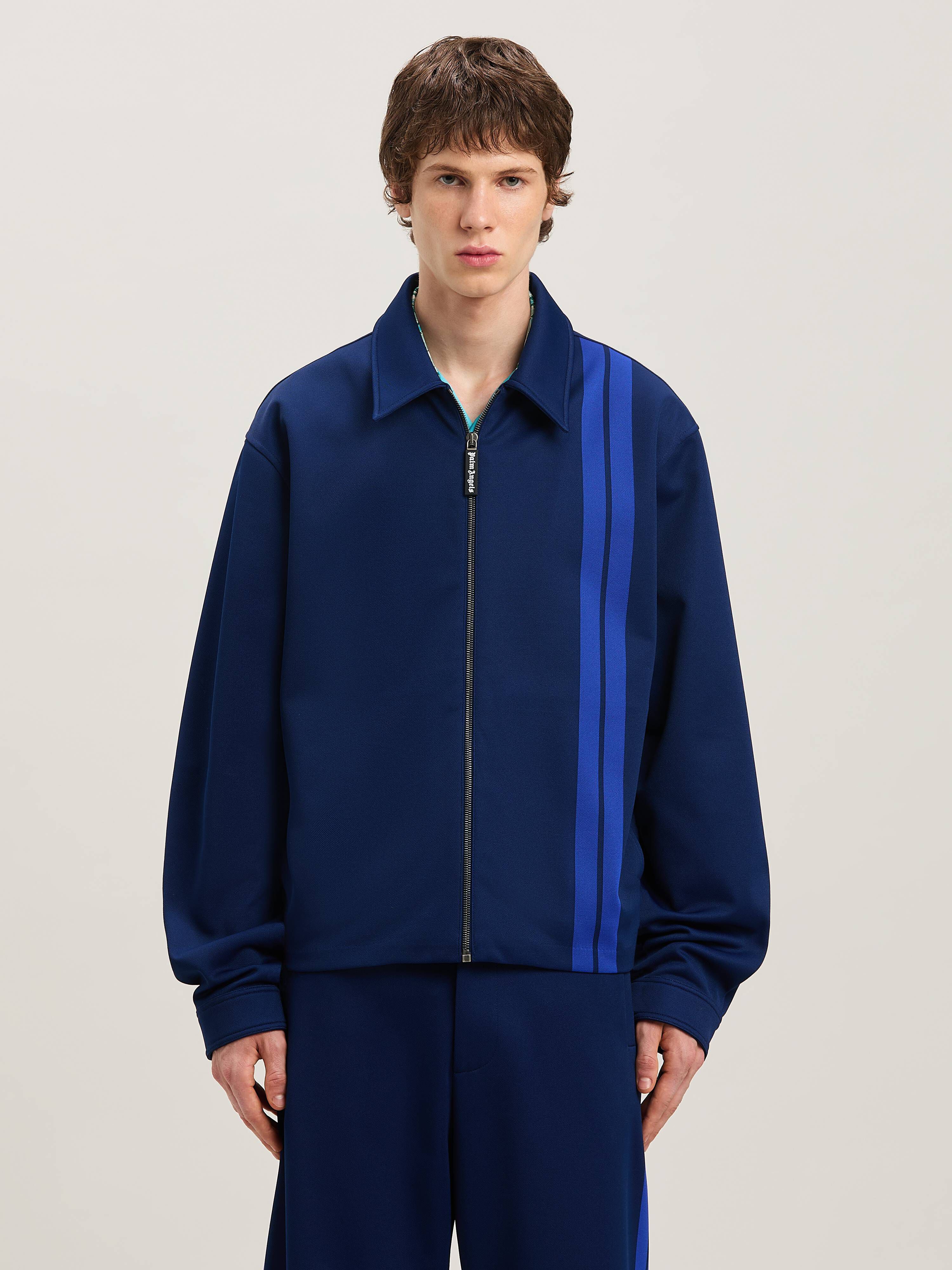 PALM ANGELS  SUIT TRACK JACKET NAVY BLUE - BLUE PMBD086S25FAB001