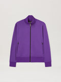 PALM ANGELS  BACK CURVED LOGO TRACK JACKET PURPLE - O PURPLE - OFF WHITE PMBD089S25FAB001