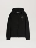 PALM ANGELS  PALMS ZIPPED HOODY VINTAGE BLACK - VINTA VINTAGE BLACK - VINTAGE BLACK PMBE016S25FLE001