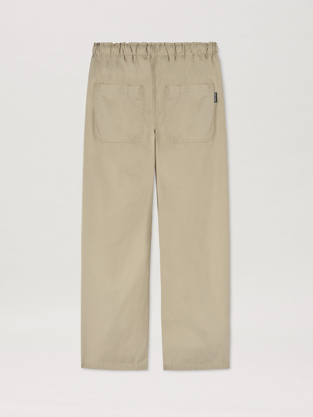 PALM ANGELS  WAIST LOGO LOOSE PANTS BEIGE - MILITARY BEIGE - MILITARY GREEN PMCA117S25FAB002