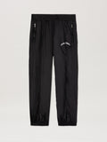 PALM ANGELS  CURVED LOGO NYLON TRACK PANTS BLACK - GR BLACK - GREY PMCA179S25FAB001