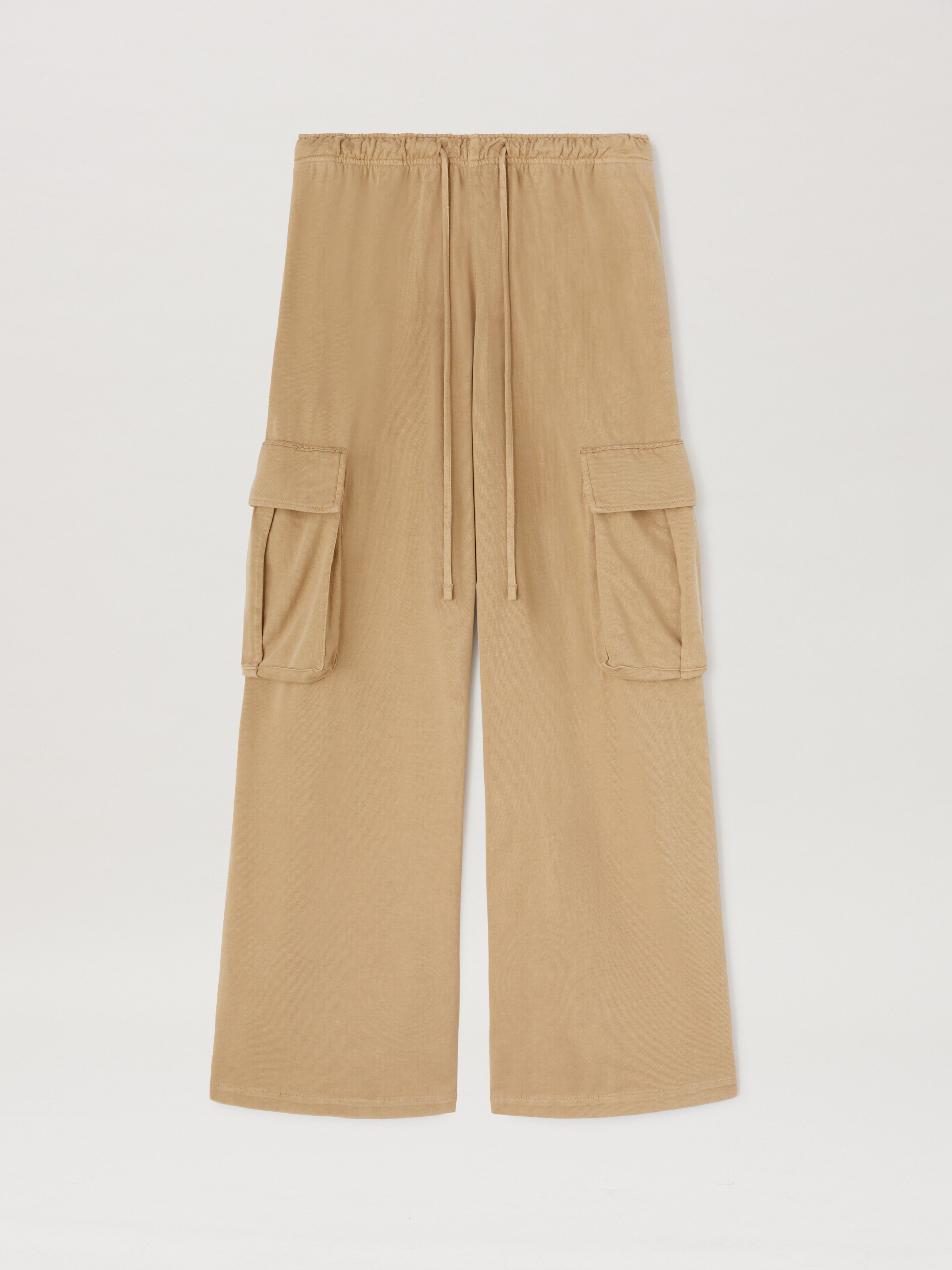 PALM ANGELS  POCKETS CARGO PANTS CAMEL - CAMEL PMCF034S25FAB001