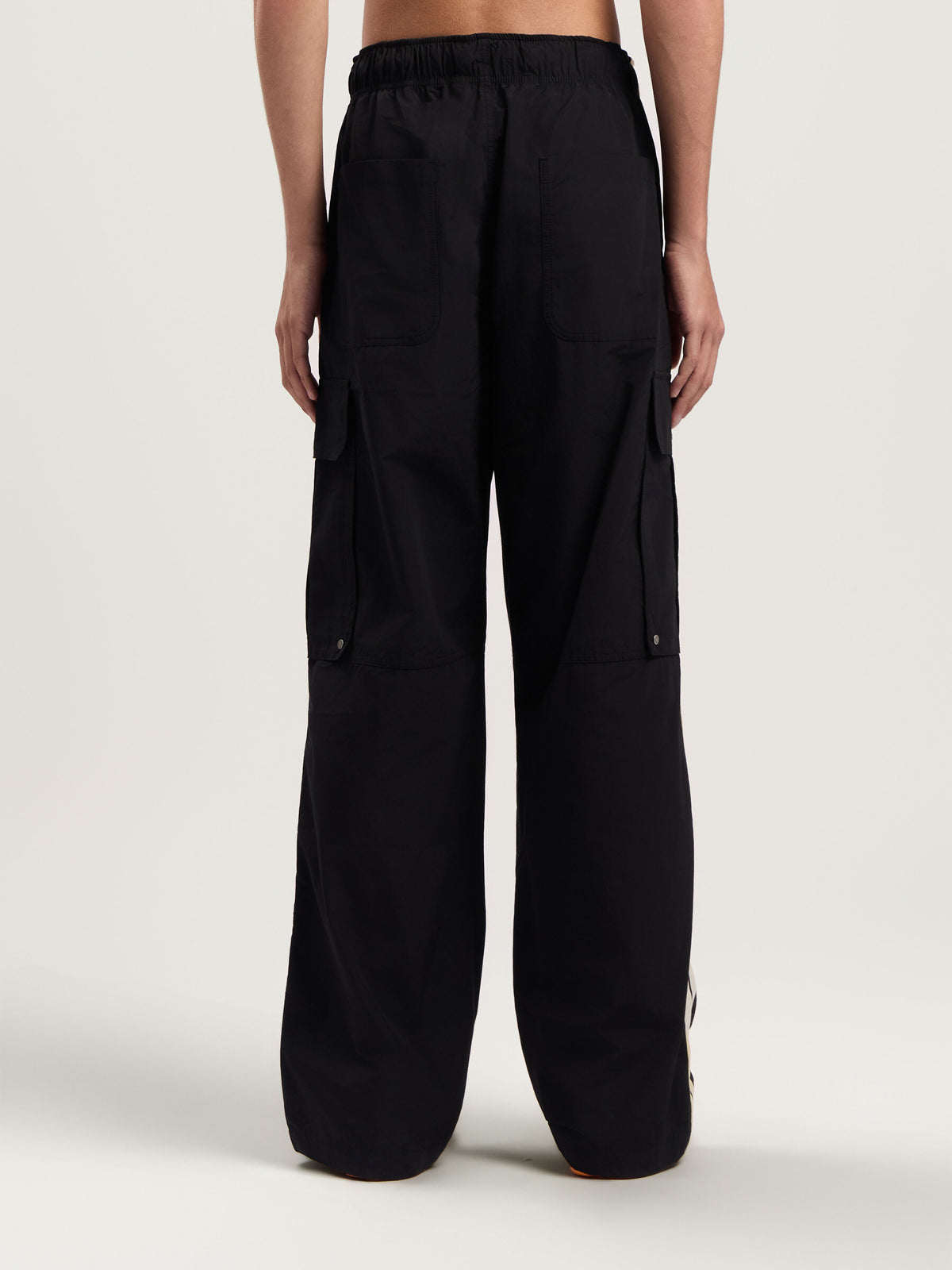 PALM ANGELS  BLACK - OFF WHITE PMCF039F25FAB001