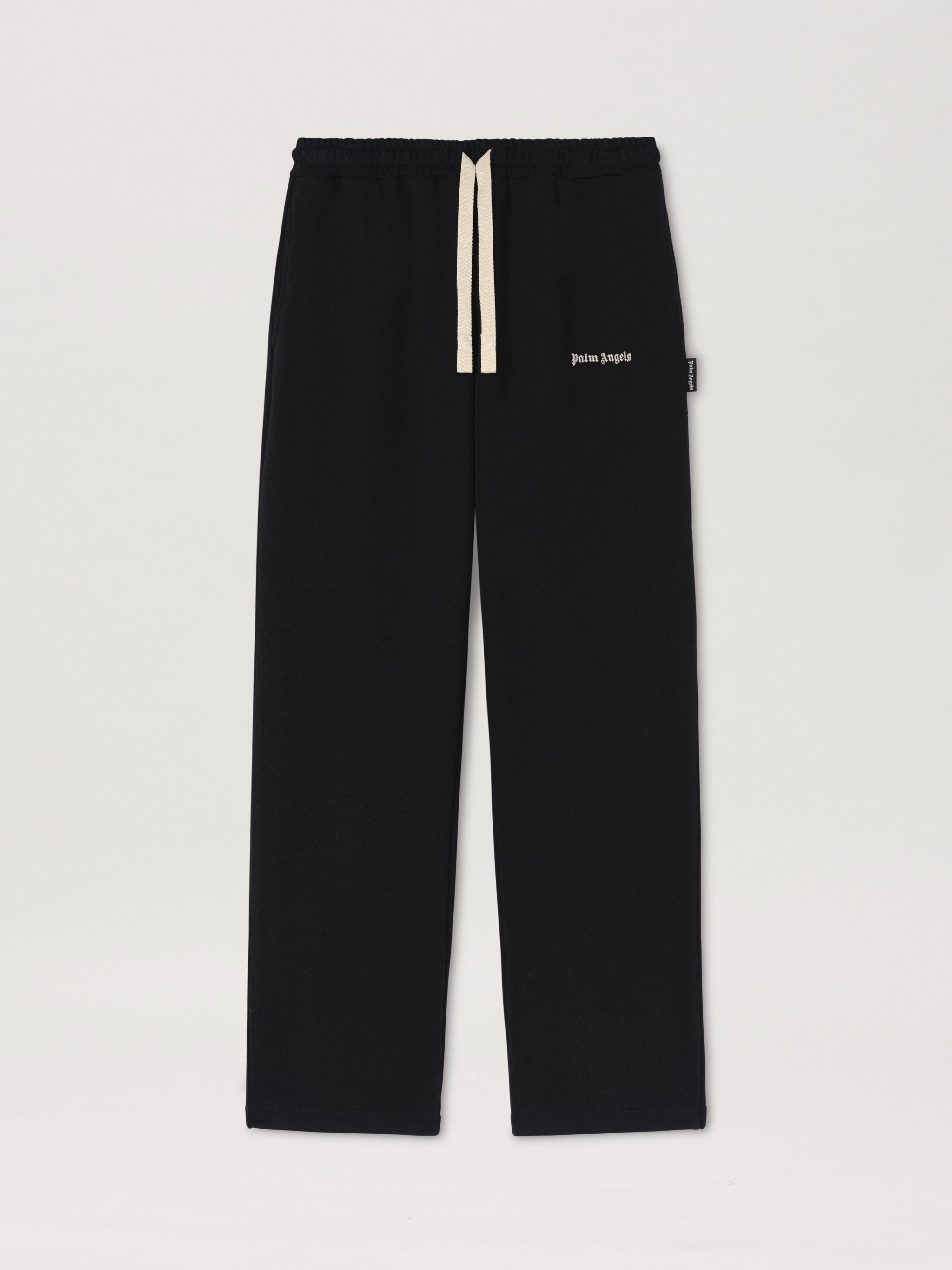 PALM ANGELS  CLASSIC LOGO EMB SWEATPANTS BLACK OFF WH BLACK OFF WHITE PMCH022C99FLE001