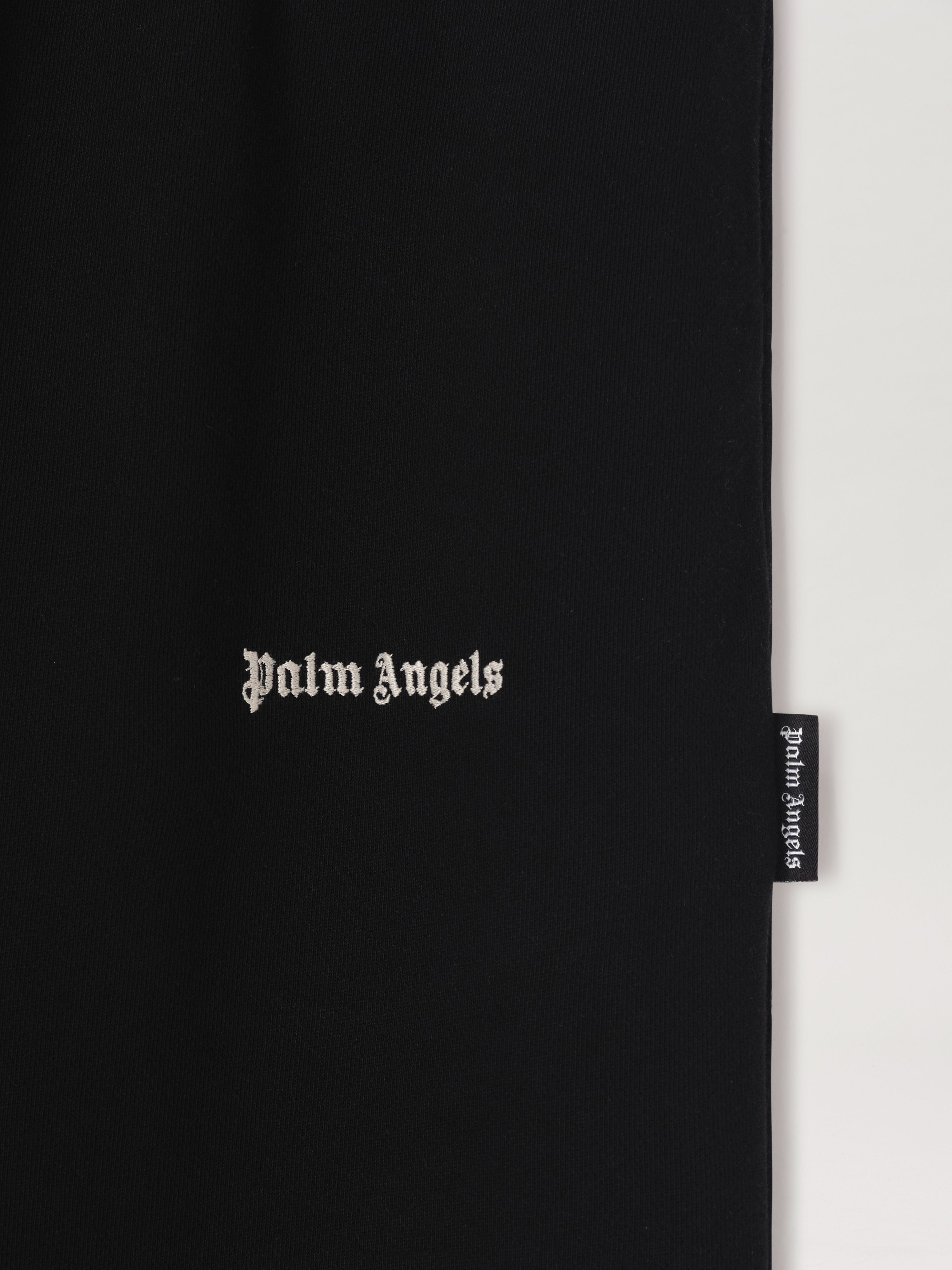 PALM ANGELS  CLASSIC LOGO EMB SWEATPANTS BLACK OFF WH BLACK OFF WHITE PMCH022C99FLE001