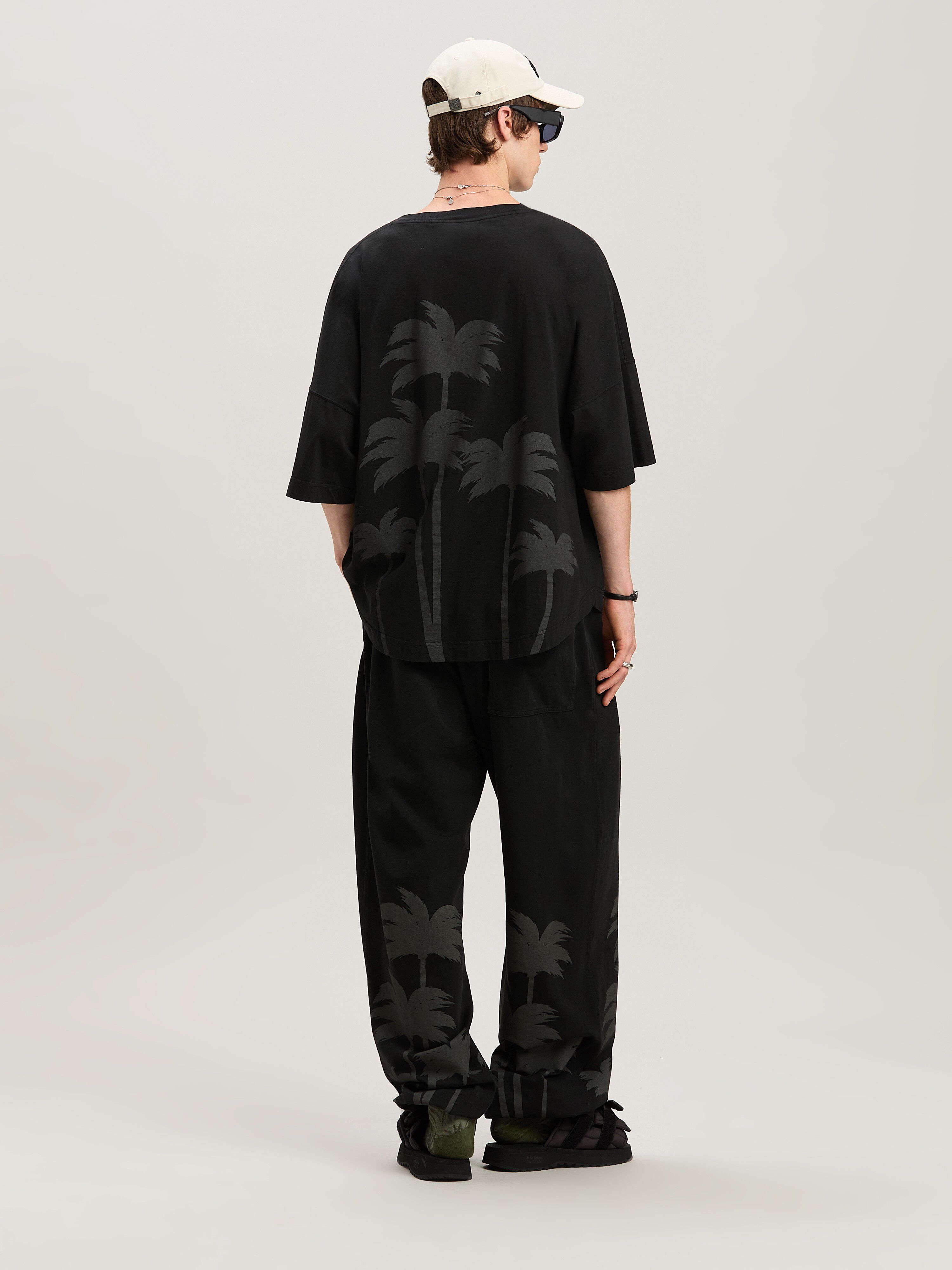 PALM ANGELS  PALMS SWEATPANTS VINTAGE BLACK - VINTAGE VINTAGE BLACK - VINTAGE BLACK PMCH025S25FLE001