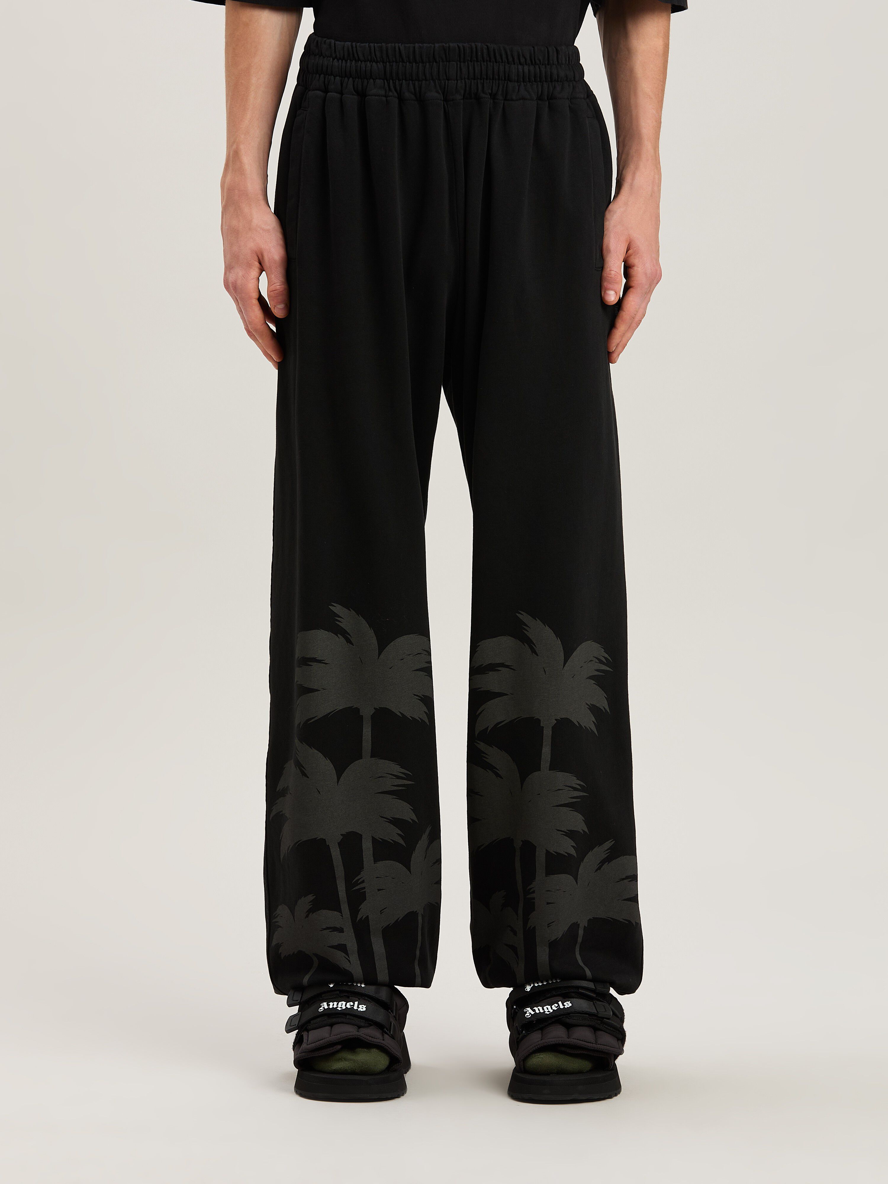 PALM ANGELS  PALMS SWEATPANTS VINTAGE BLACK - VINTAGE VINTAGE BLACK - VINTAGE BLACK PMCH025S25FLE001