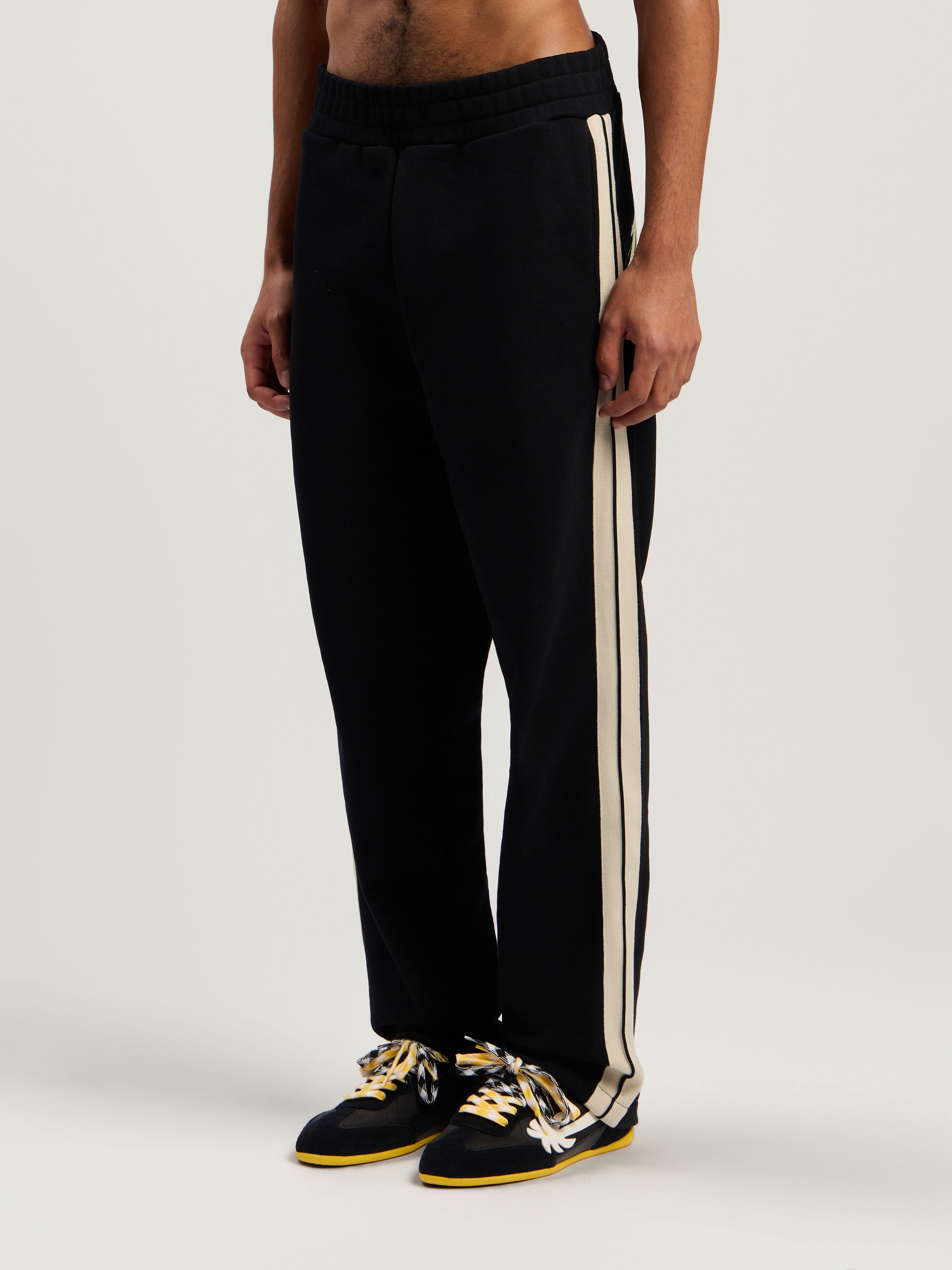 PALM ANGELS  BLACK - OFF WHITE PMCH02KF25FLE001