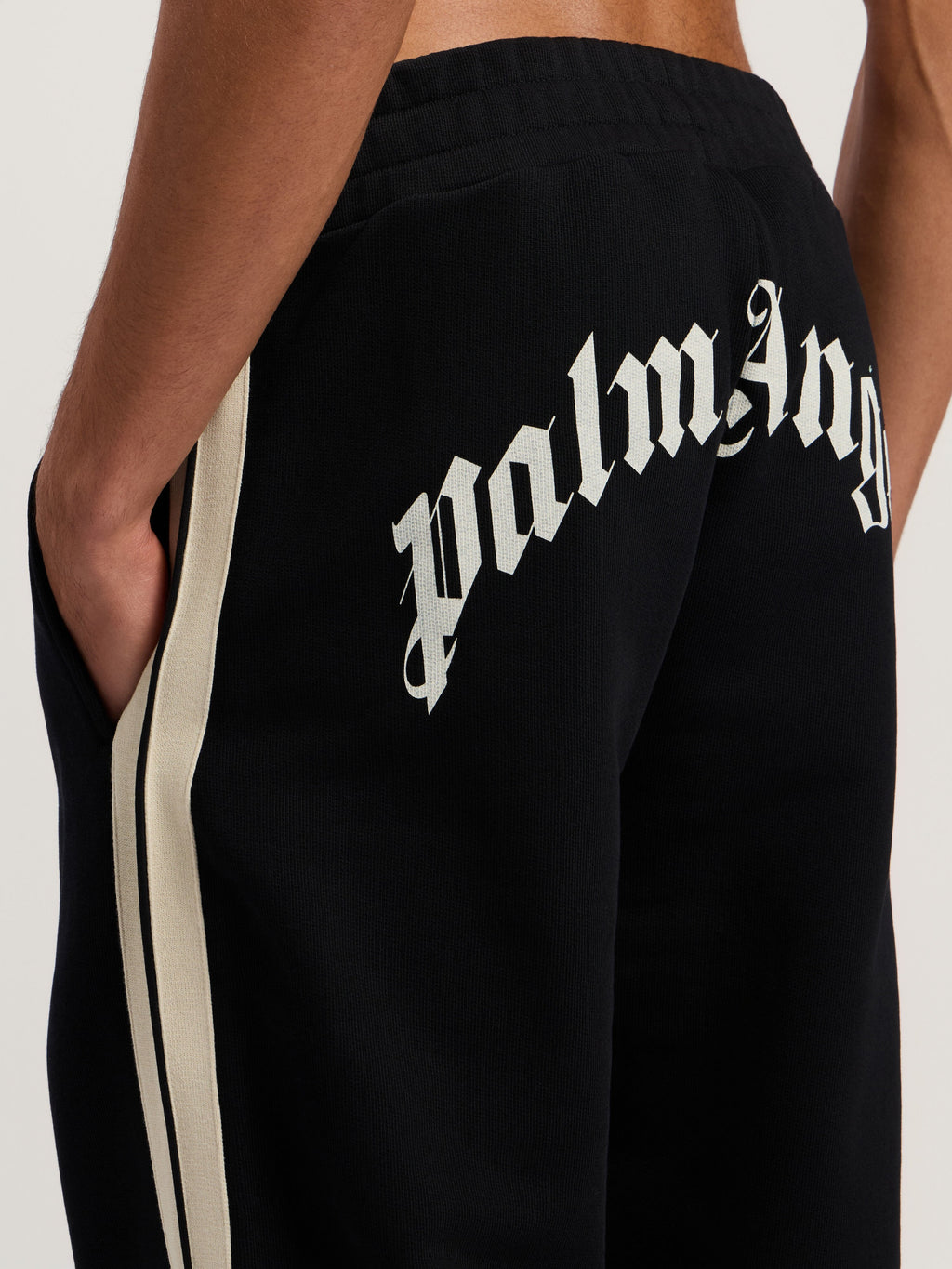 PALM ANGELS  BLACK - OFF WHITE PMCH02KF25FLE001