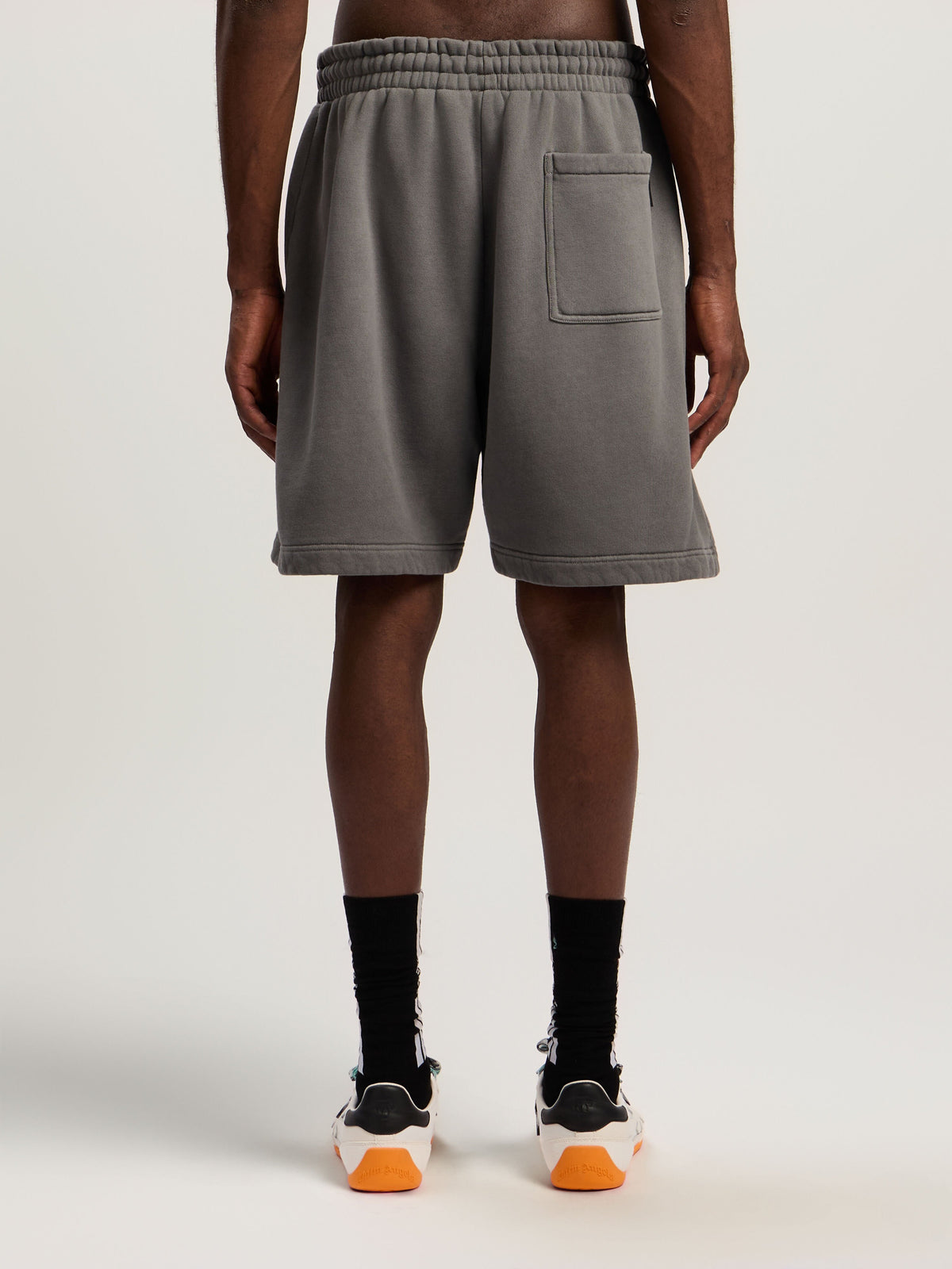 PALM ANGELS  DARK GREY - OFF WHITE PMCI019F25FLE001