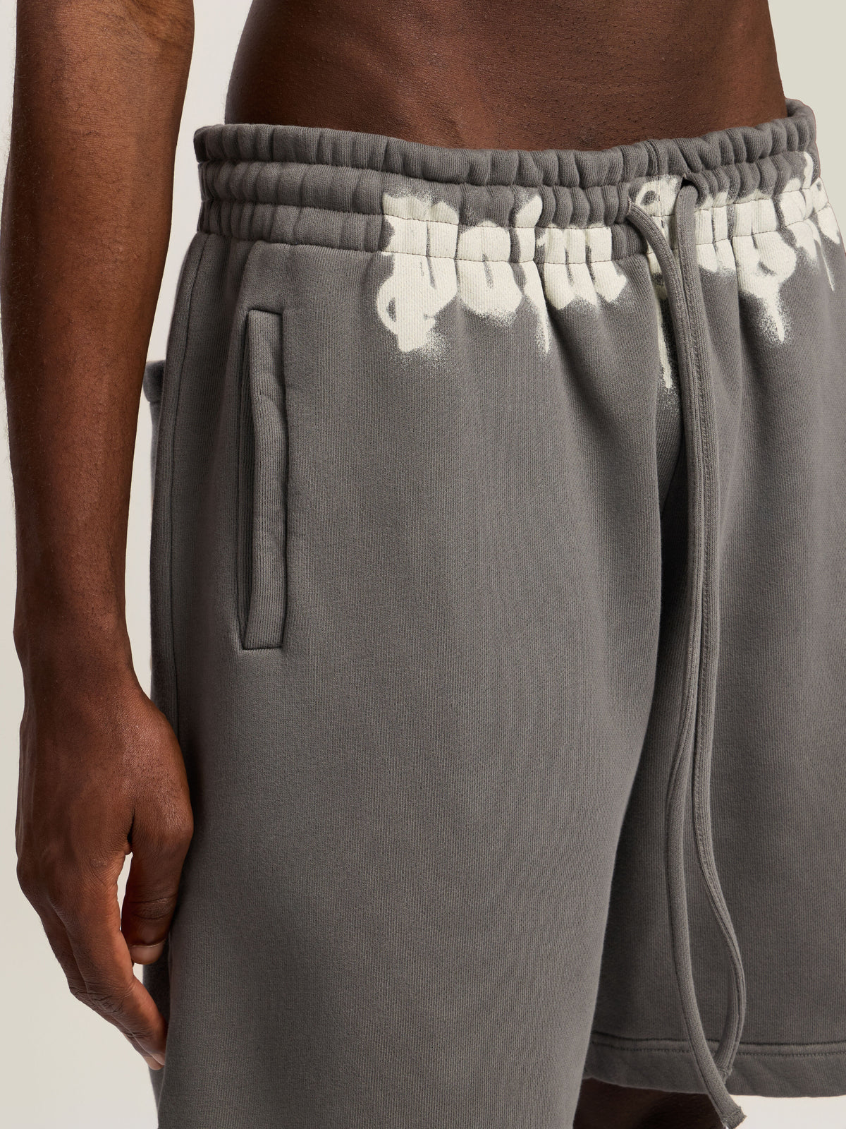 PALM ANGELS  DARK GREY - OFF WHITE PMCI019F25FLE001