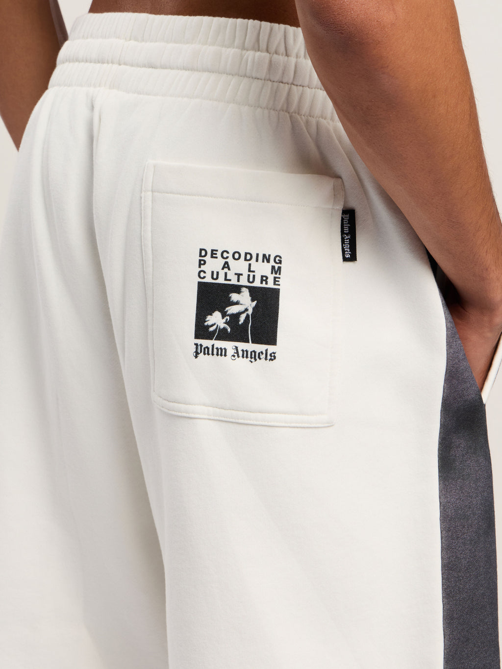 PALM ANGELS  OFF WHITE - BLACK PMCI019F25FLE002