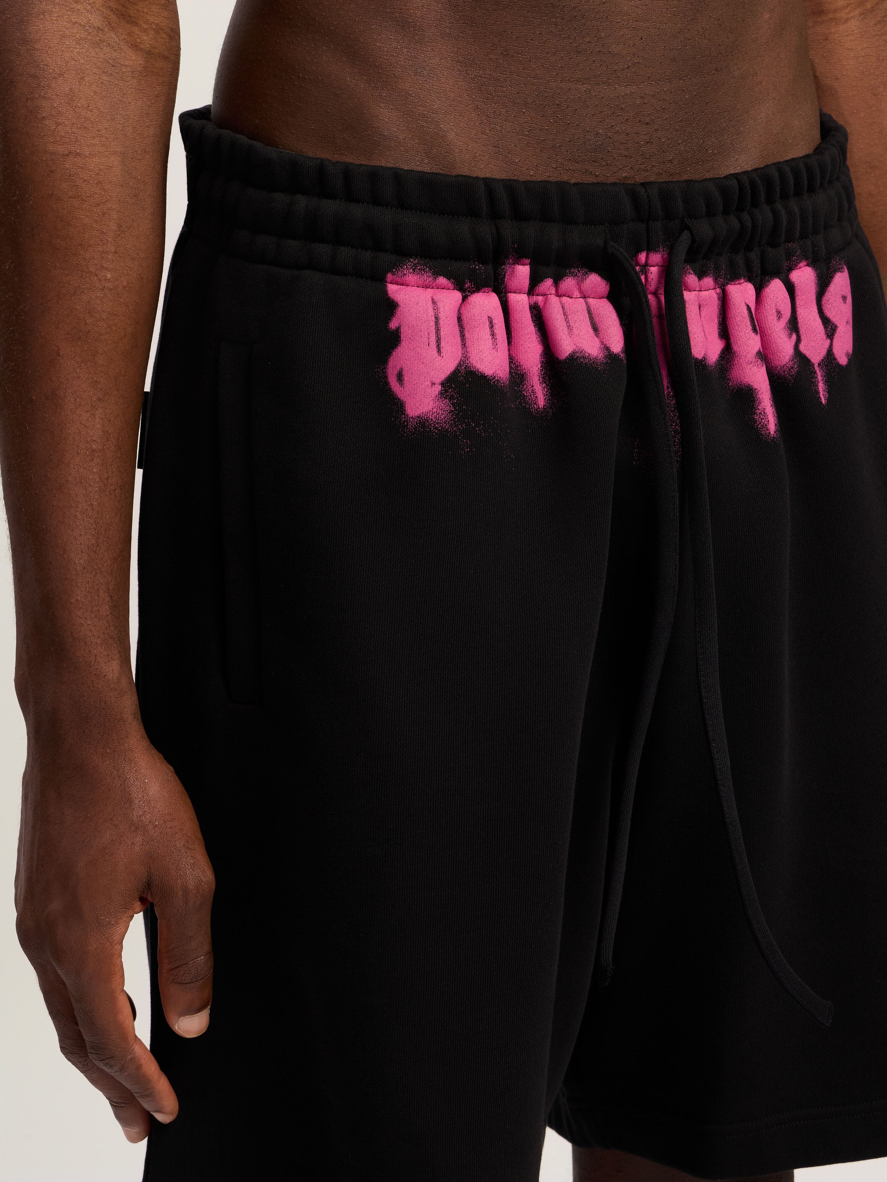 PALM ANGELS  BLACK - FUCHSIA PMCI019F25FLE003