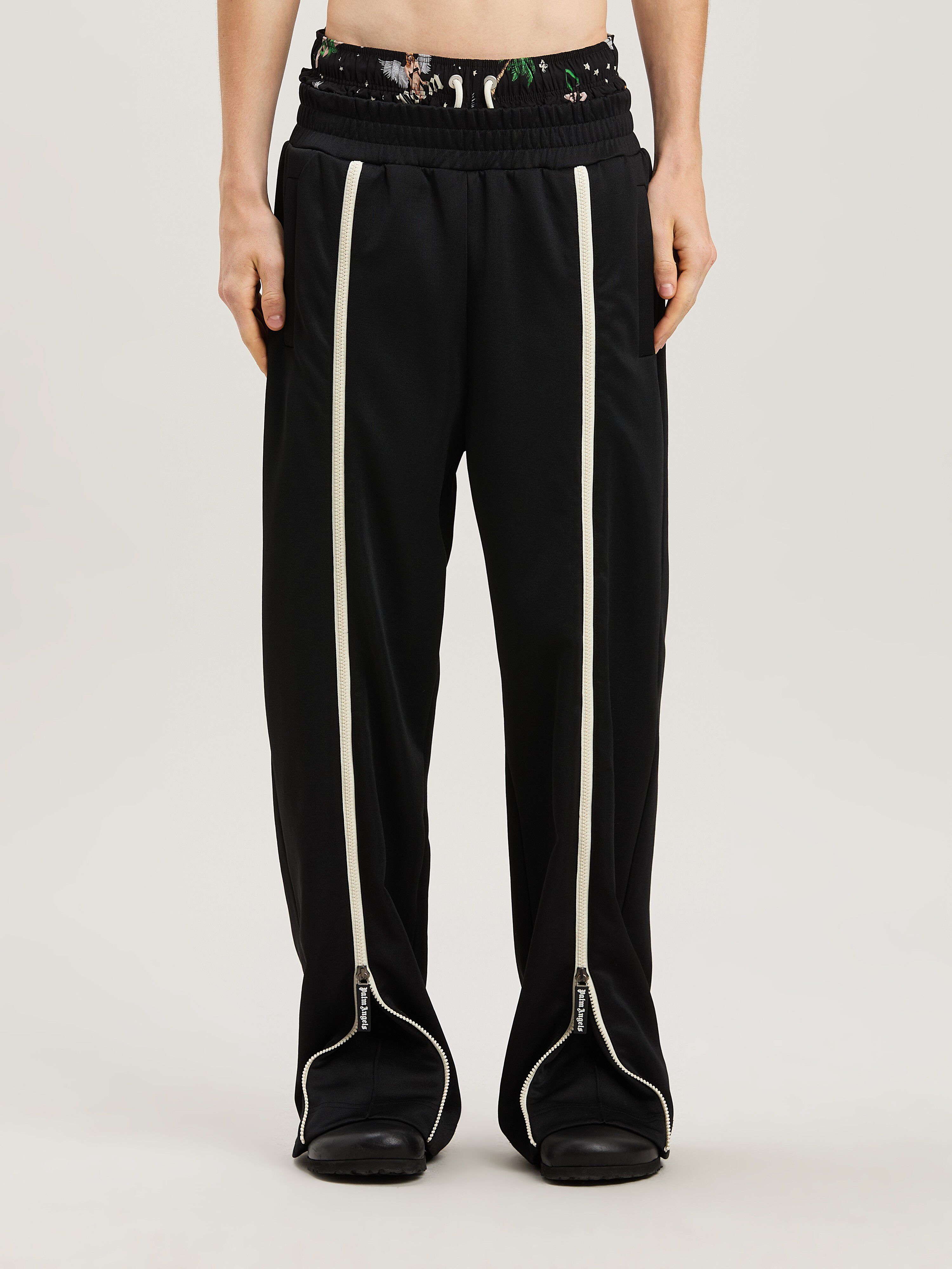 PALM ANGELS  VINTAGE TRACK PANTS BLACK - BLACK PMCJ043S25FAB001