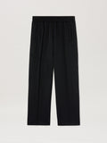 PALM ANGELS  BACK CURVED LOGO TRACK PANTS BLACK - OFF BLACK - OFF WHITE PMCJ048S25FAB001