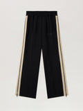 PALM ANGELS Performance Zip-Up Track Pants BLACK - ORANGE PMCJ04EF25FAB001