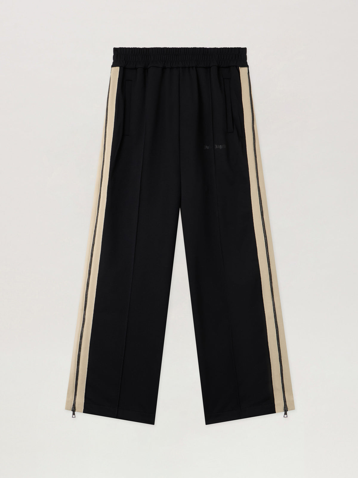 PALM ANGELS Performance Zip-Up Track Pants BLACK - ORANGE PMCJ04EF25FAB001