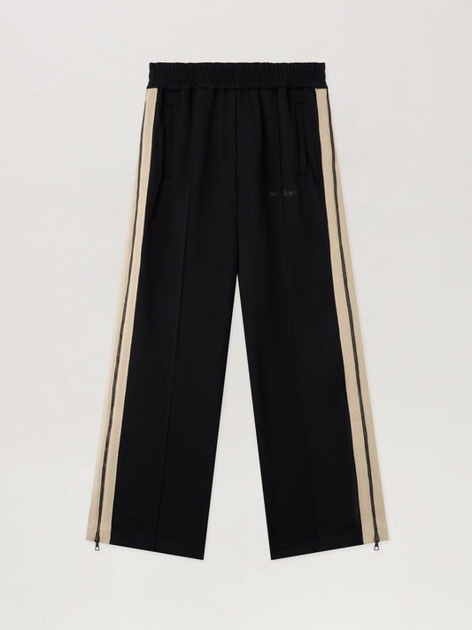 PALM ANGELS Performance Zip-Up Track Pants BLACK - ORANGE PMCJ04EF25FAB001