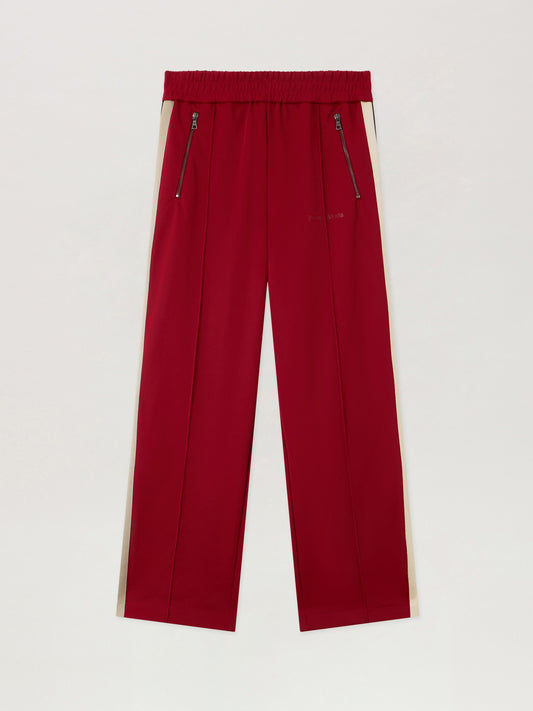 PALM ANGELS Classic Logo Zip-Up Track Pants RED - OFF WHITE PMCJ04HF25FAB001