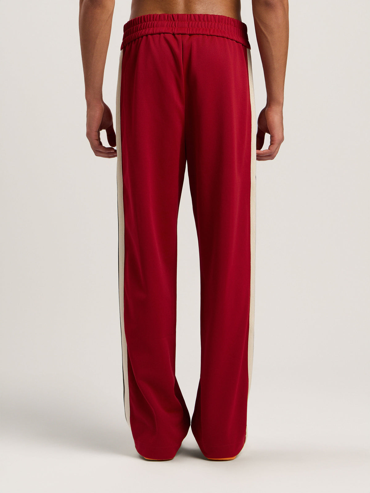 PALM ANGELS Classic Logo Zip-Up Track Pants RED - OFF WHITE PMCJ04HF25FAB001