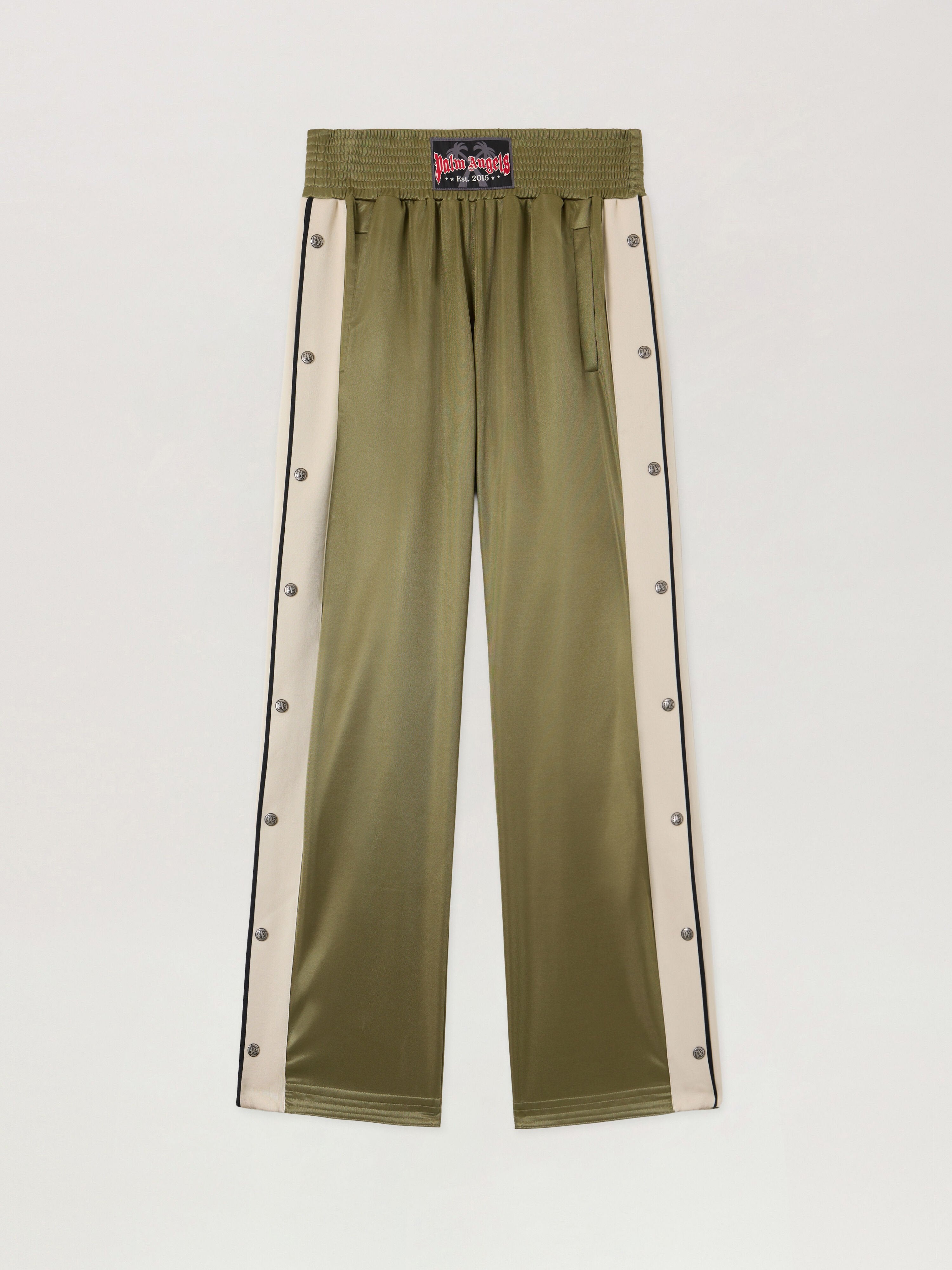 PALM ANGELS Boxe Track Pants MILITARY GREEN BLACK PMCJ04IS26FAB001