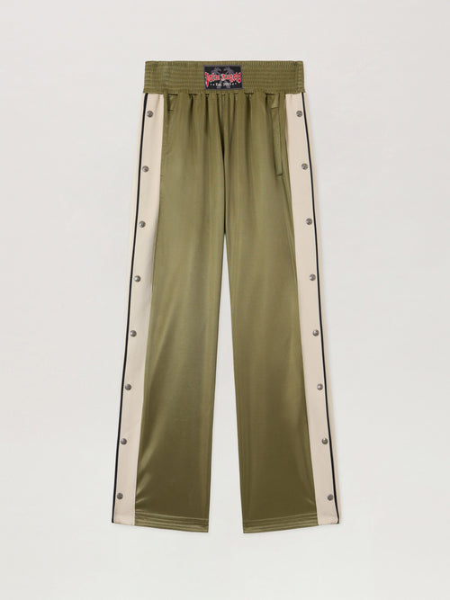 PALM ANGELS Boxe Track Pants MILITARY GREEN BLACK PMCJ04IS26FAB001