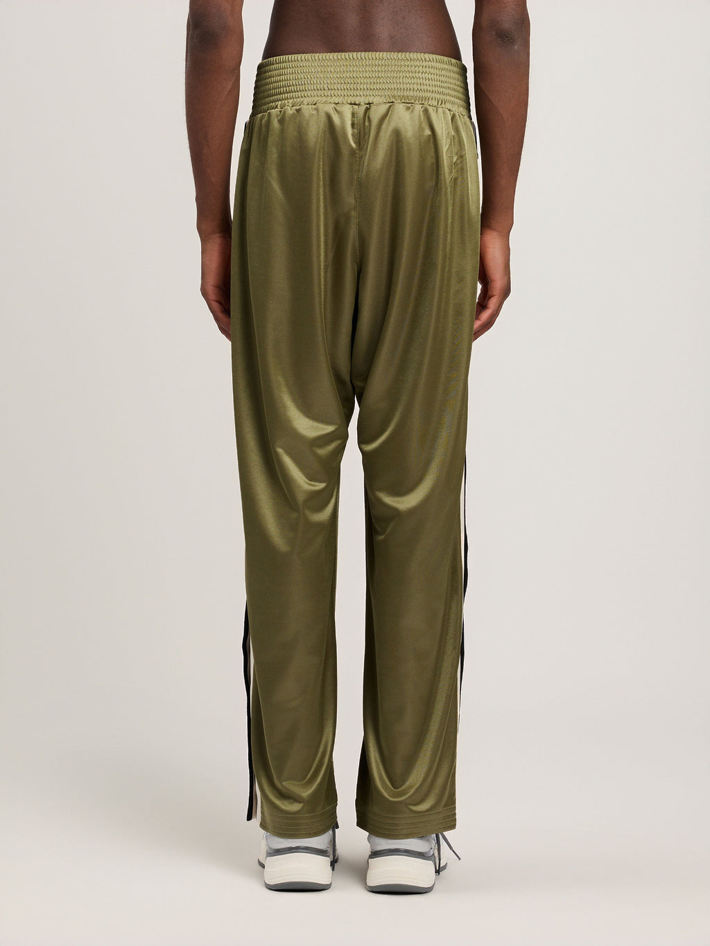 PALM ANGELS Boxe Track Pants MILITARY GREEN BLACK PMCJ04IS26FAB001