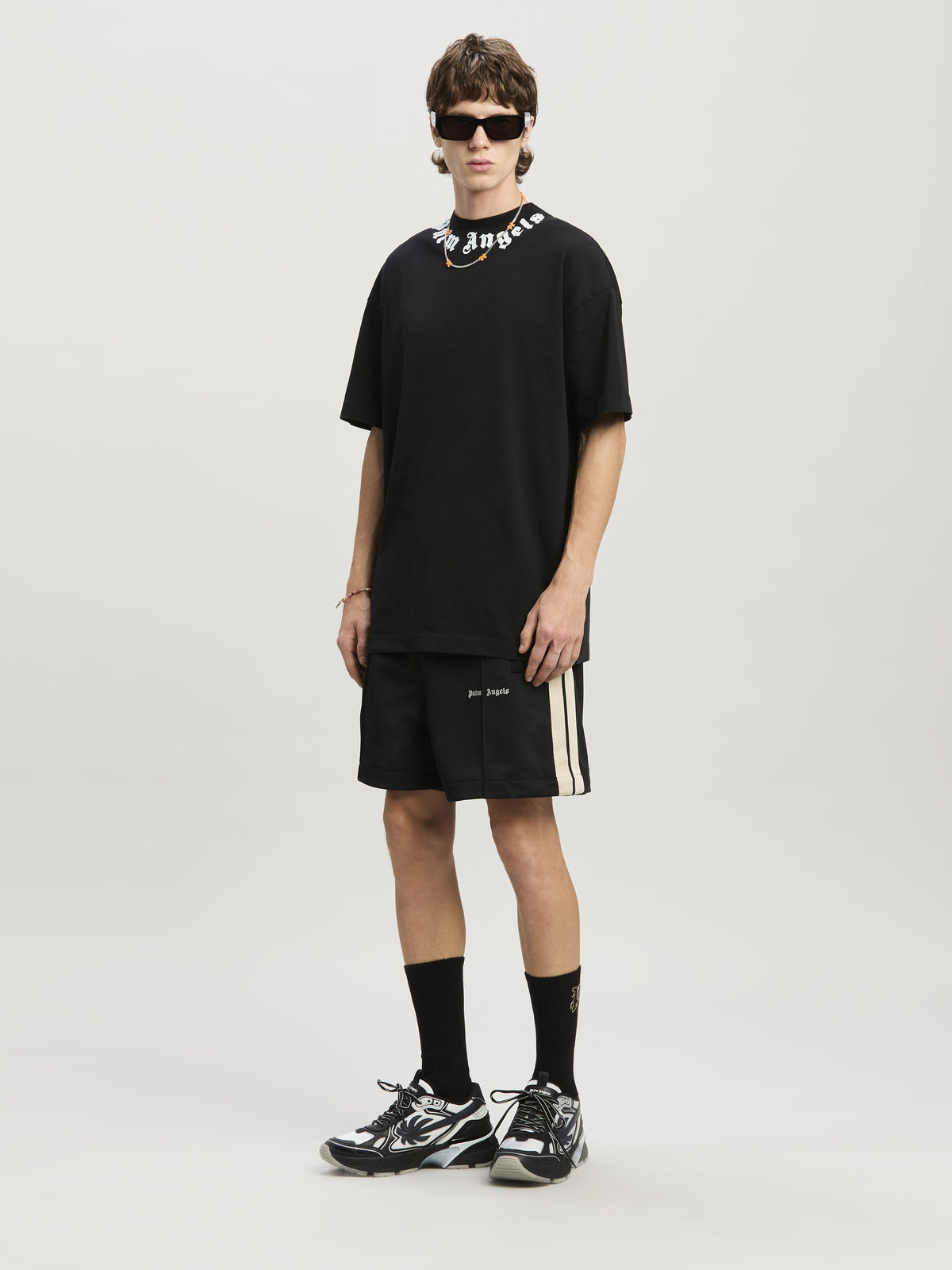 PALM ANGELS  BLACK OFF WHITE PMCL004C99FAB001