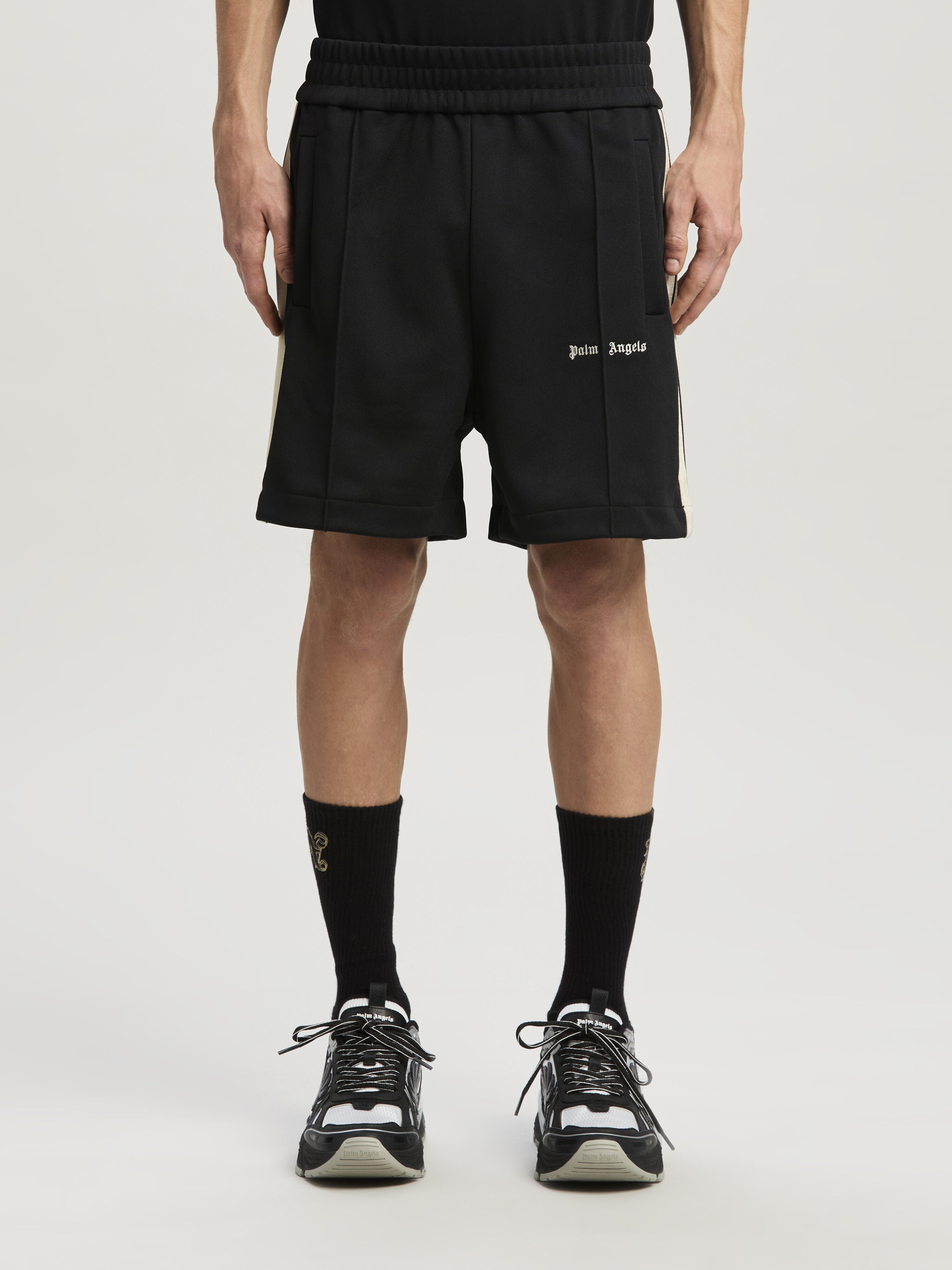 PALM ANGELS  BLACK OFF WHITE PMCL004C99FAB001