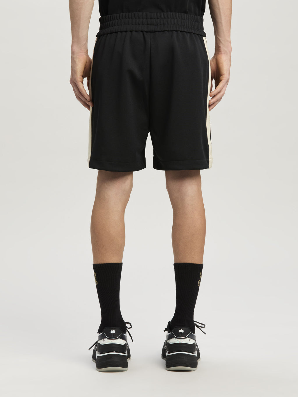 PALM ANGELS  BLACK OFF WHITE PMCL004C99FAB001