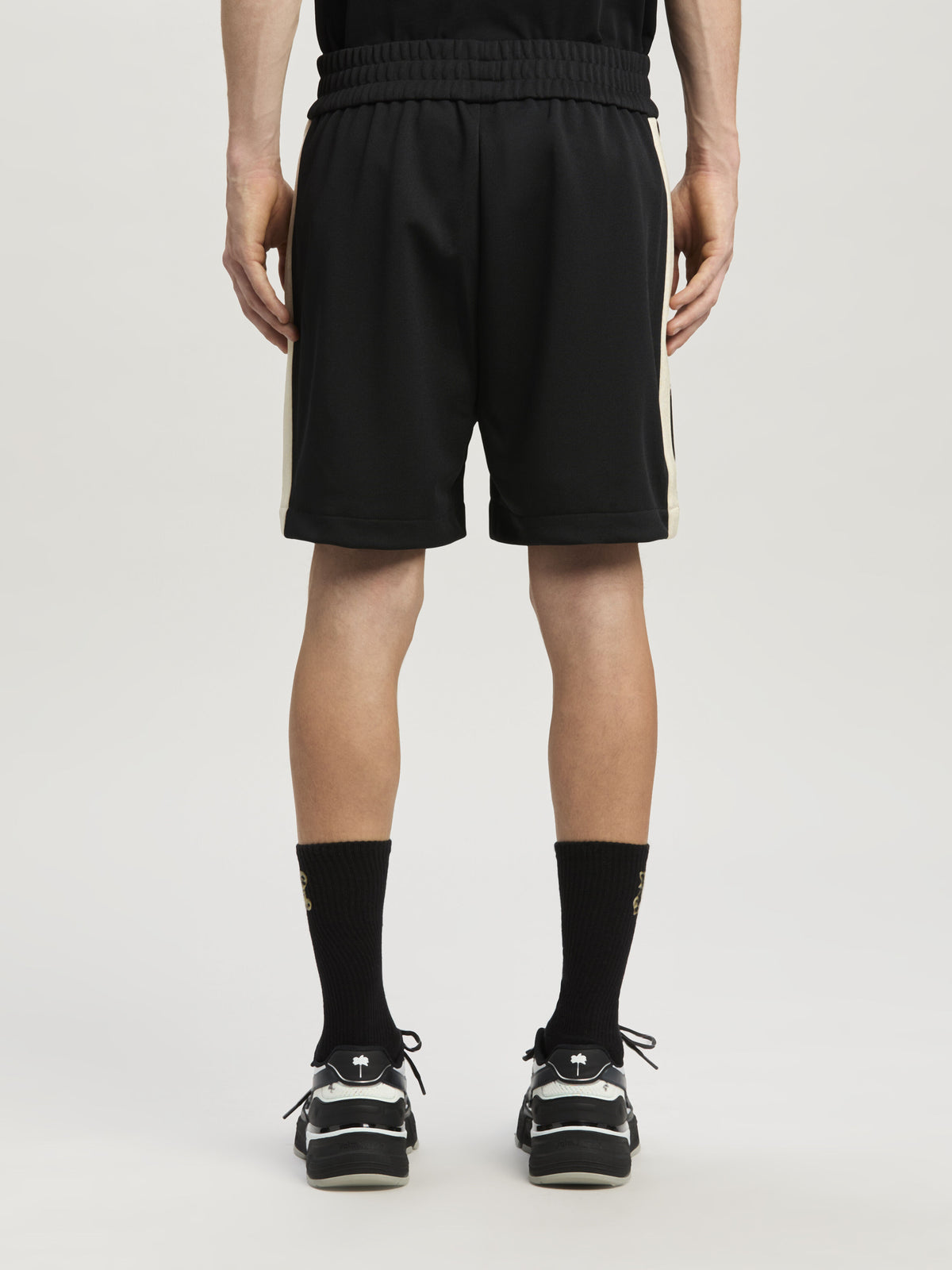 PALM ANGELS  BLACK OFF WHITE PMCL004C99FAB001