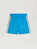 PALM ANGELS  CLASSIC LOGO TRACK SHORTS LIGHT BLUE - O LIGHT BLUE - OFF WHITE PMCL004S25FAB001