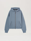 PALM ANGELS  CURVED LOGO NEOPRENE BOMBER GREY - GREY PMEA292S25FAB001