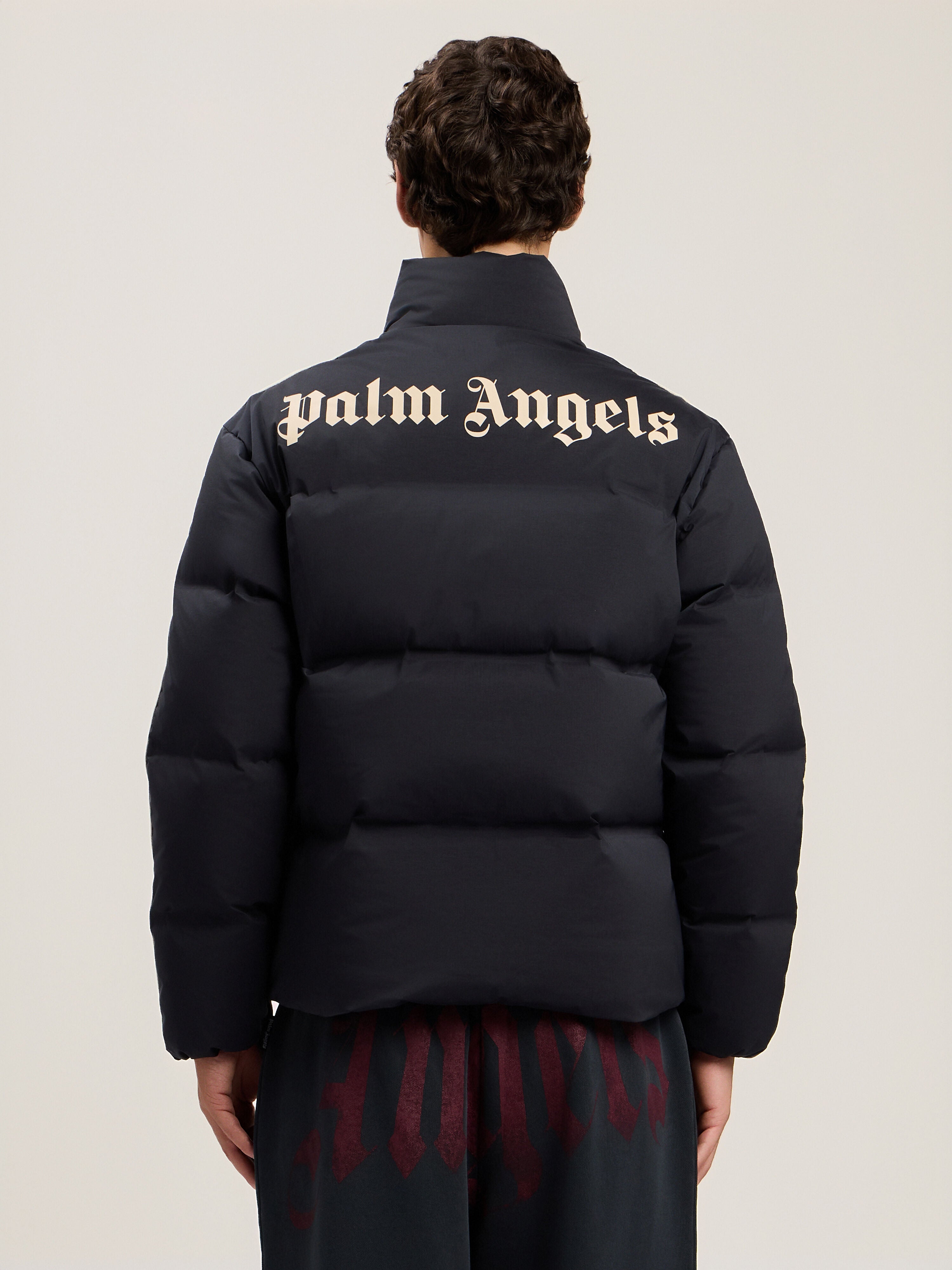 PALM ANGELS Classic Logo Track Down Jacket BLACK TOFU PMED057S26FAB002